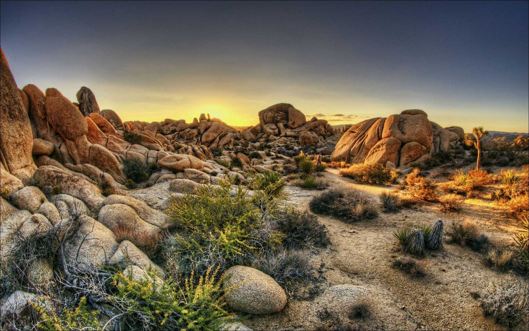 1850x1160 Joshua Tree National Park Wallpaper Landscape Photograph Driving, Desktop