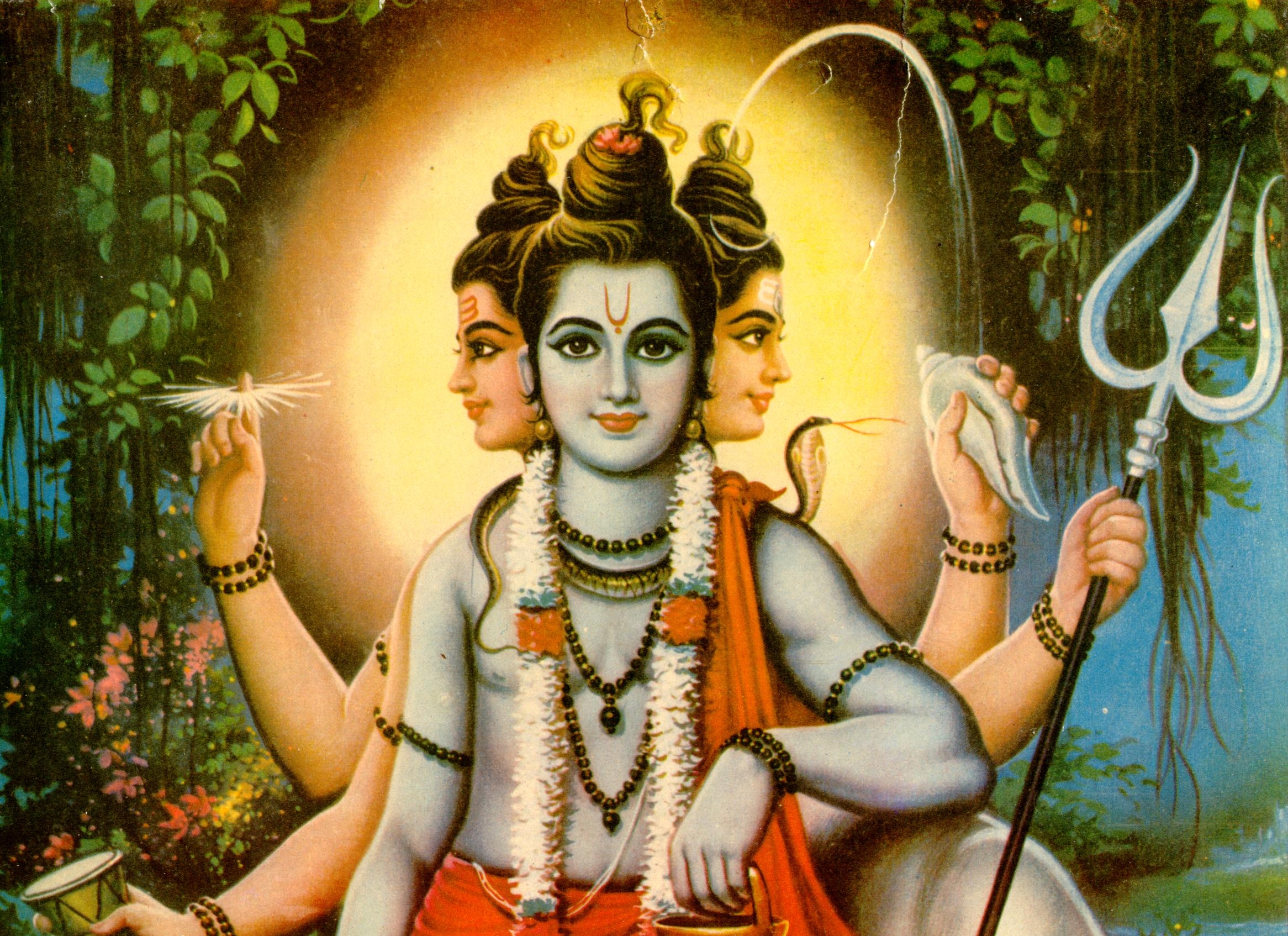 2340x1700 theme wallpaper: Lord Dattatreya Wallpaper Trinity, Desktop