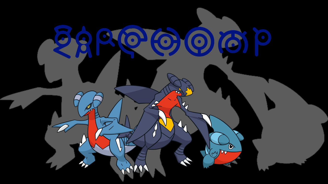 1370x770 Garchomp Background, Desktop