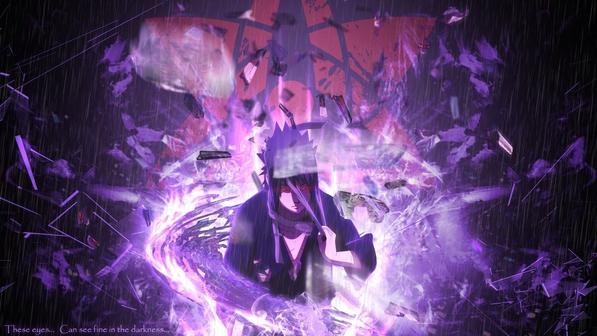 1920x1080 Purple Anime Itachi, Desktop