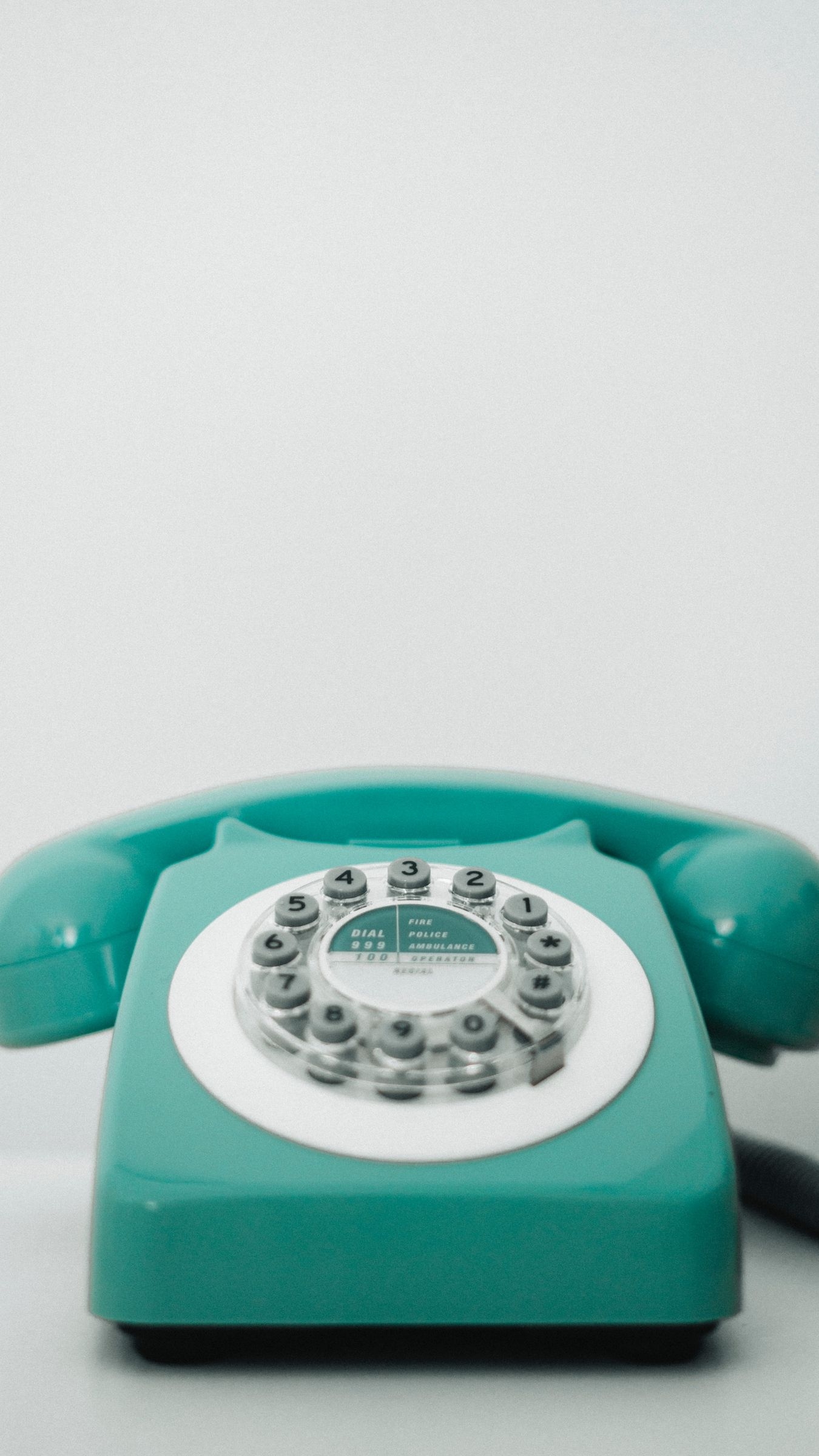 1350x2400 Download wallpaper  phone, retro, vintage, old, turquoise, Phone