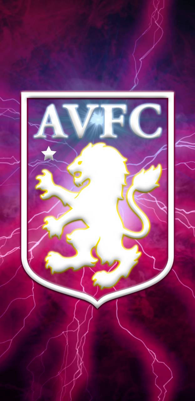 630x1280 Download Aston Villa Fc Lightning Wallpaper, Phone