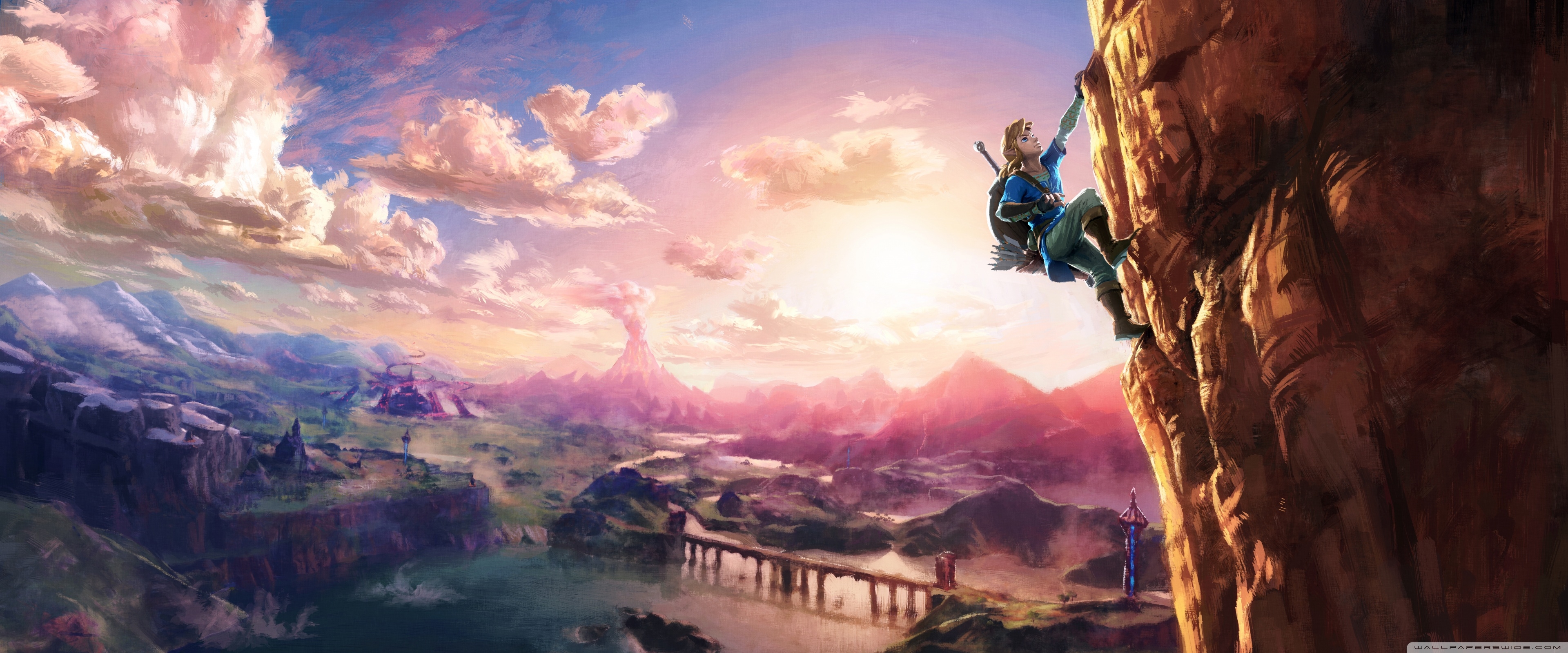 3840x1600 The Legend of Zelda Breath of the Wild Link ❤ 4K HD Desktop, Dual Screen