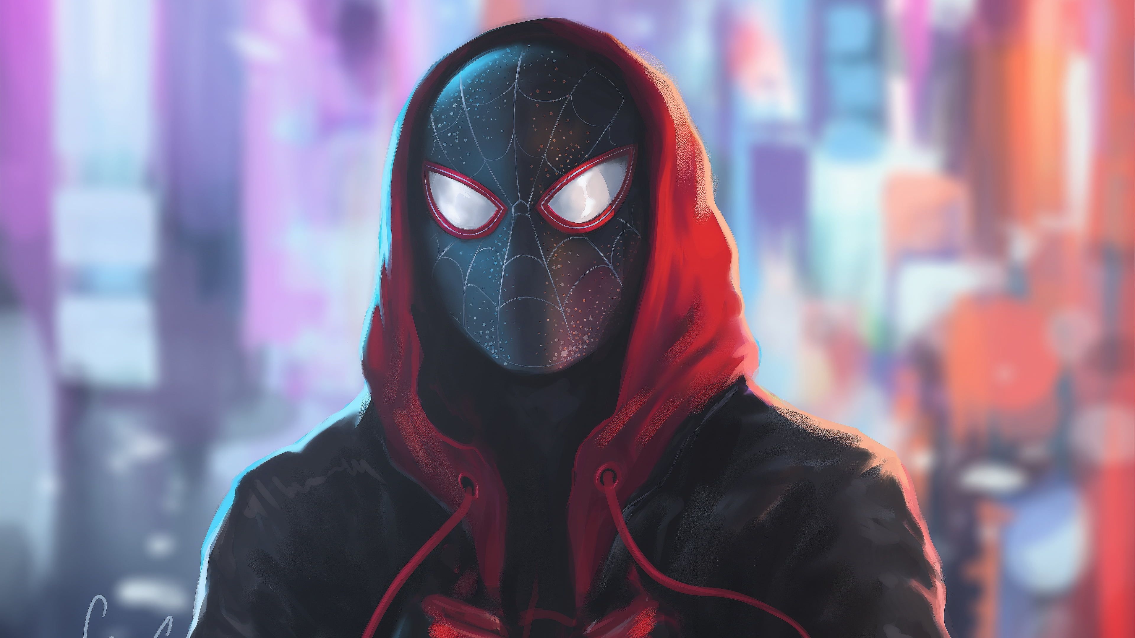 3840x2160 Movie Spider Man: Into The Spider Verse Miles Morales #Spider Man K # Wallpaper #hdwallpaper #desktop. Marvel Comics Wallpaper, Spiderman, Marvel Cinematic, Desktop