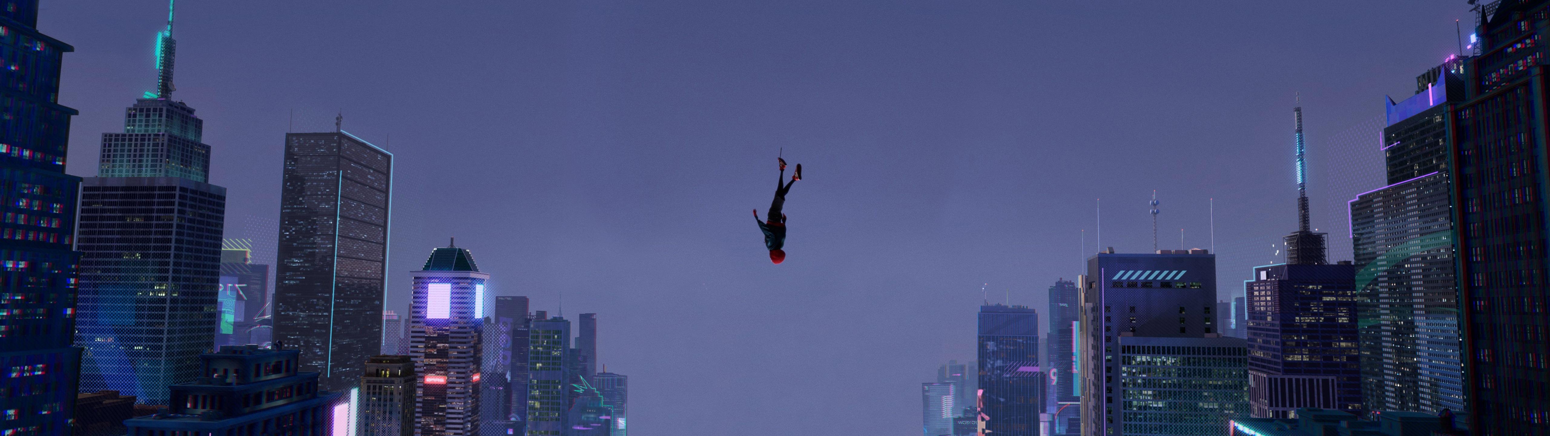 5120x1440 I 2hlcfcbsrkj21 Man Into The Spider Verse Wallpaper & Background Download, Dual Screen