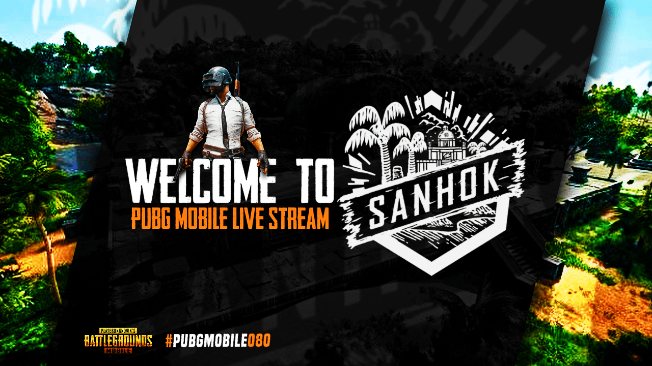 1280x720 Free Sanhok themed live stream thumbnail for Content, Desktop