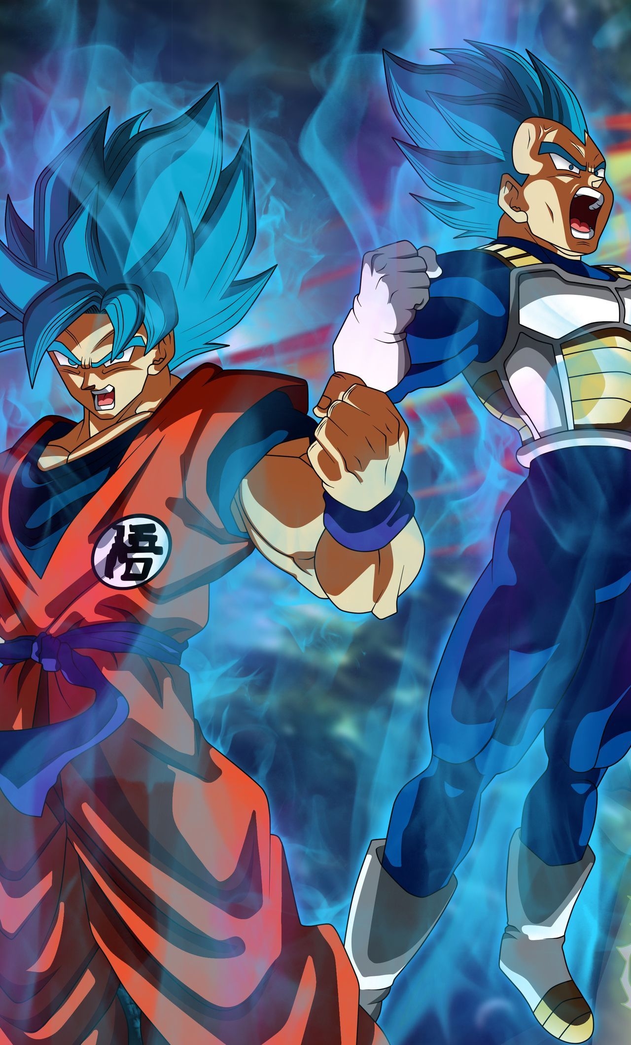 1280x2120 Goku and Vegeta Wallpaper, Phone