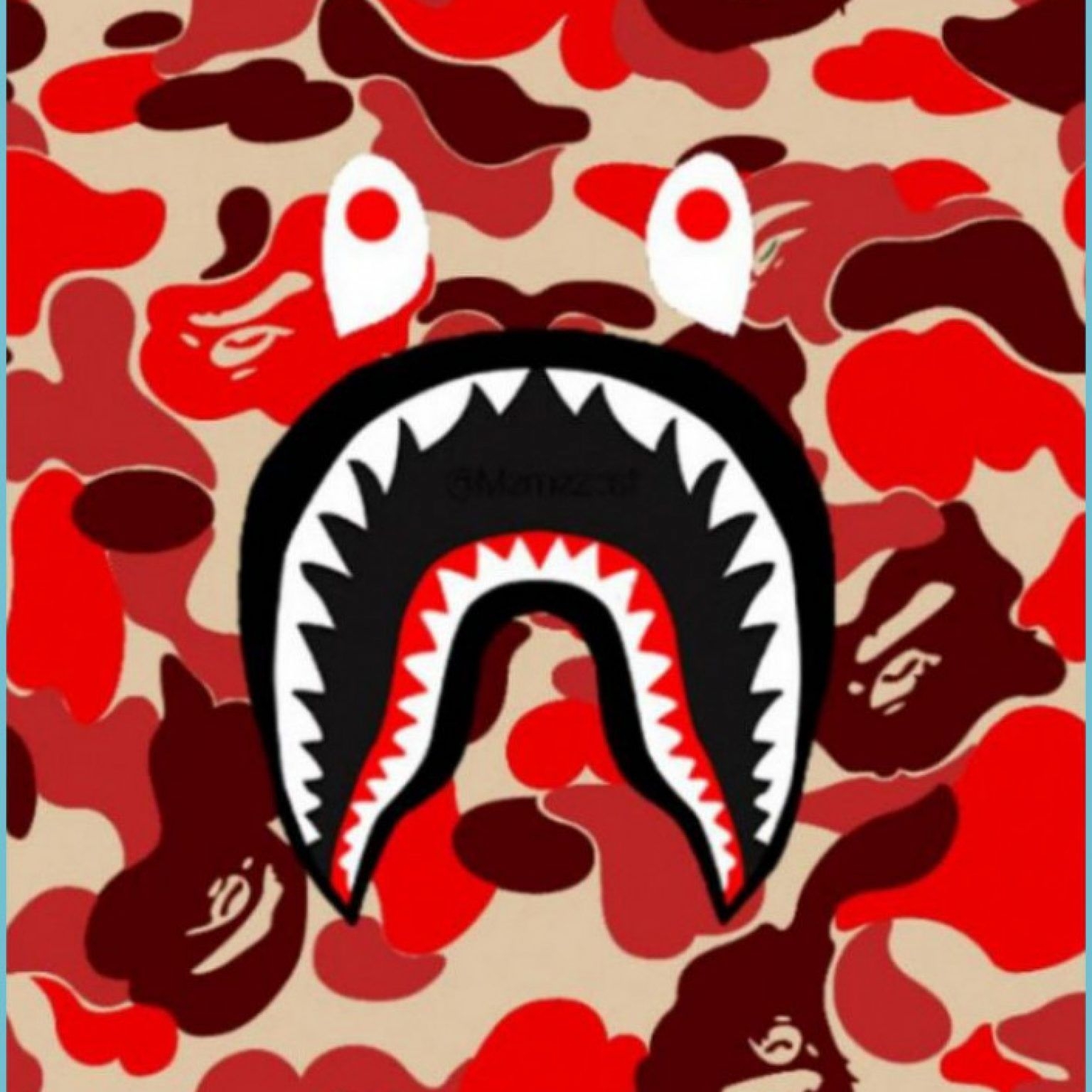 1540x1540 Red BAPE Wallpaper Free Red BAPE Background Wallpaper Red, Phone