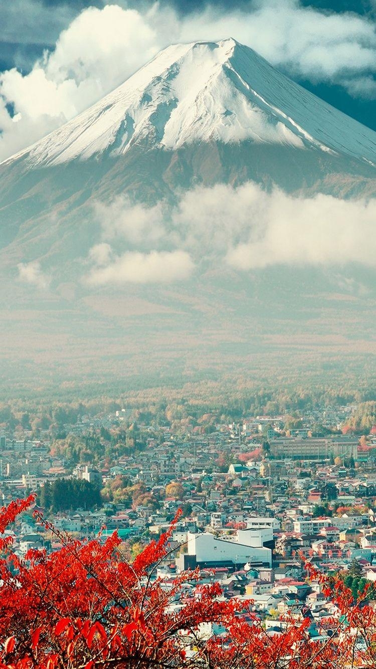 750x1340 Download Mount Fuji Japan City iPhone 6 Wallpaper. iPhone, Phone