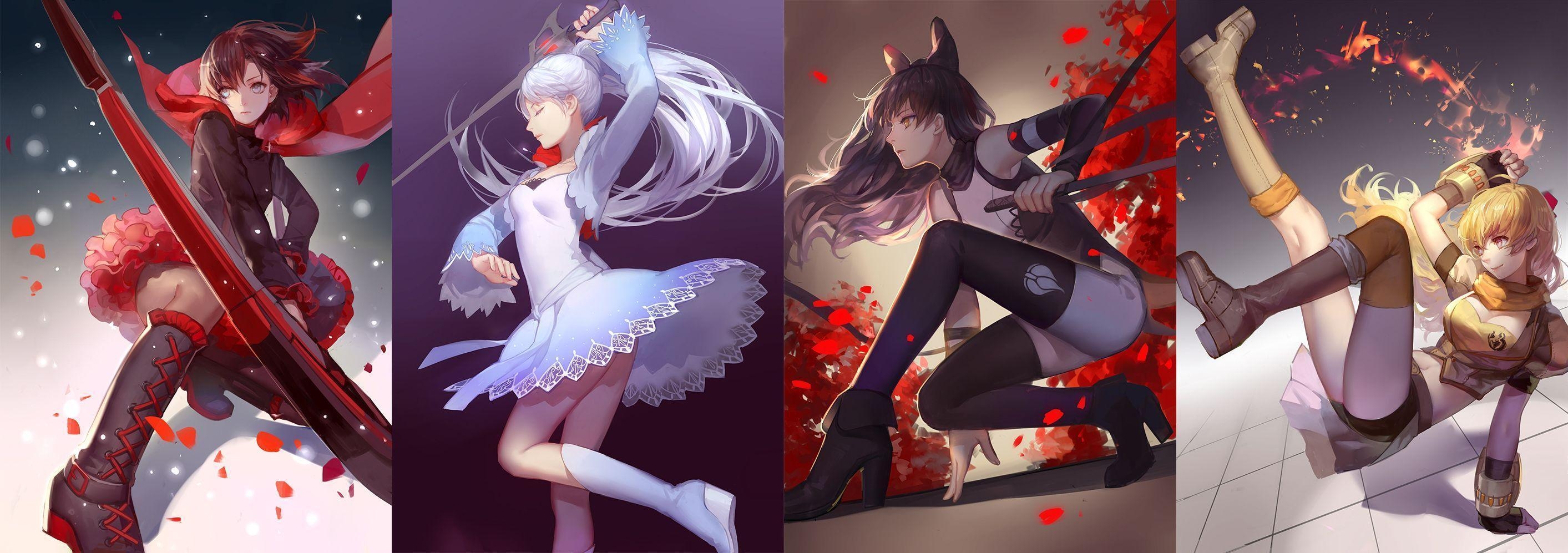 2830x1000 RWBY HD Wallpaper, Dual Screen