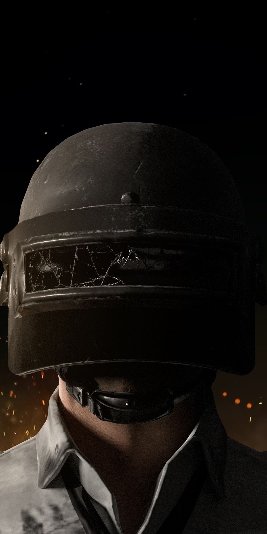 1080x2160 Download  wallpaper PUBG, helmet guy, close up, Honor 7X, Phone