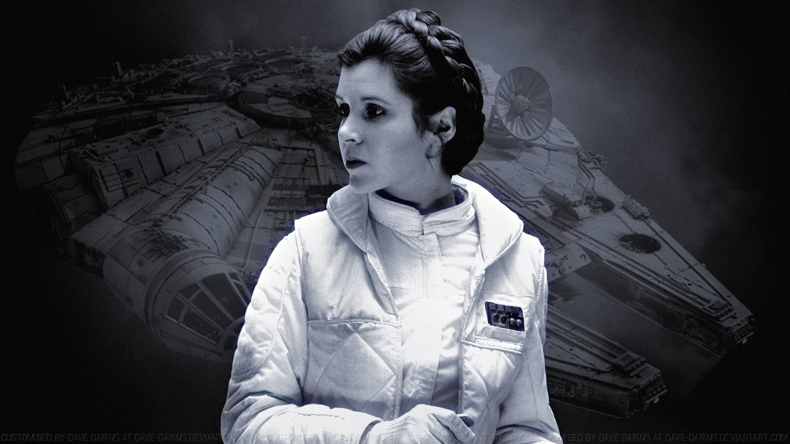 2560x1440 Carrie Fisher Saint Leia By Dave Daring, Desktop