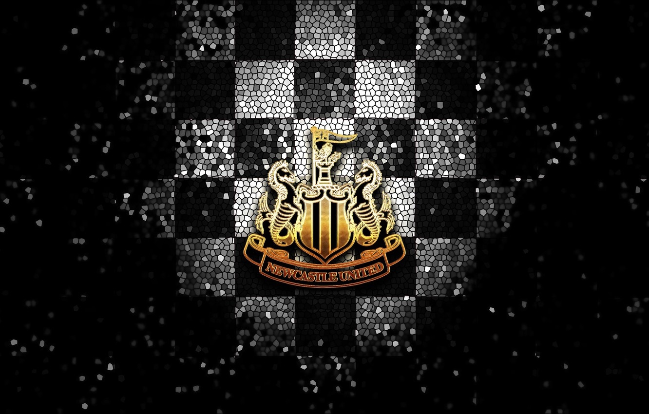 1340x850 Wallpaper wallpaper, sport, logo, football, glitter, checkered, Newcastle United image for desktop, section спорт, Desktop