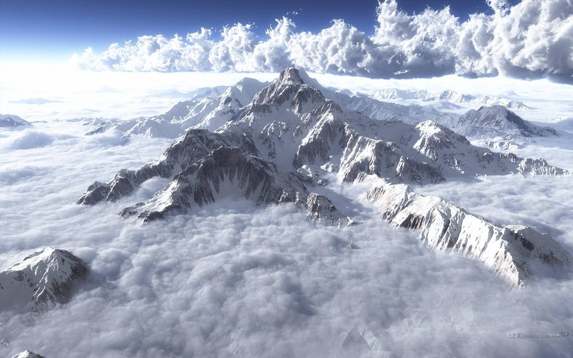 1920x1200 Cloudy Mount Everest Wallpaper For PC Background PIC WSW1045834, Desktop