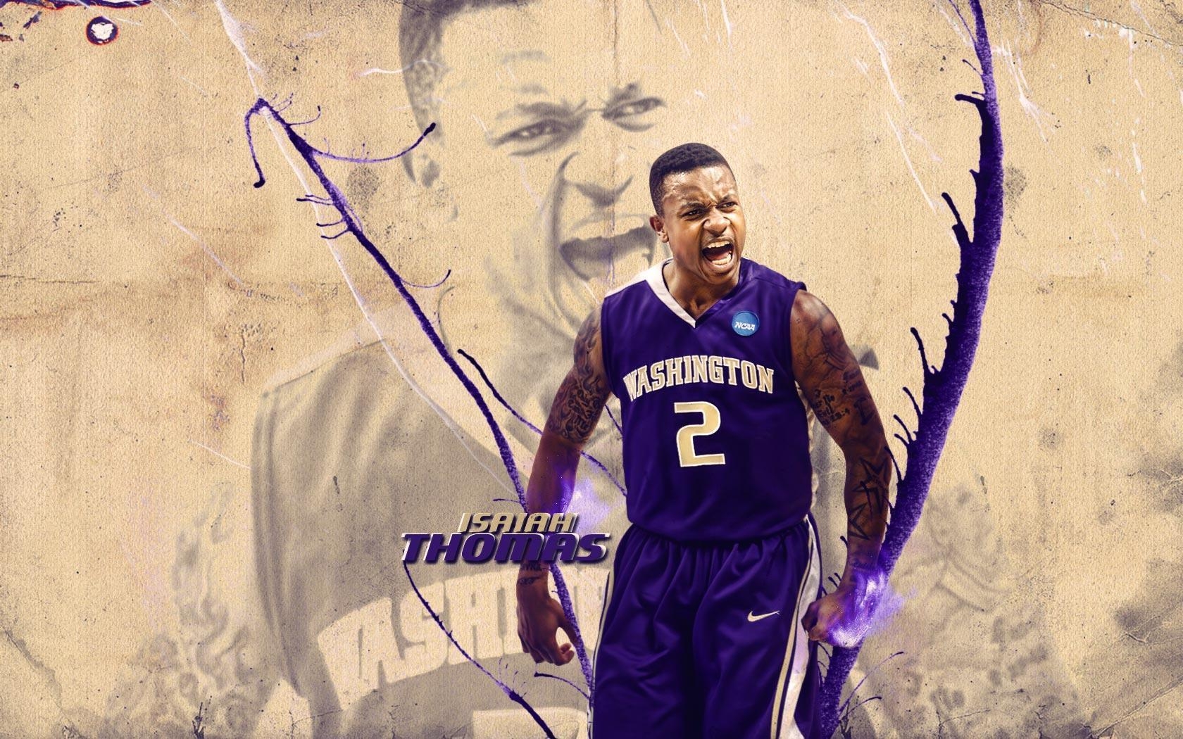 1680x1050 Isaiah Thomas Washington Huskies 2011 Widescreen Wallpaper, Desktop