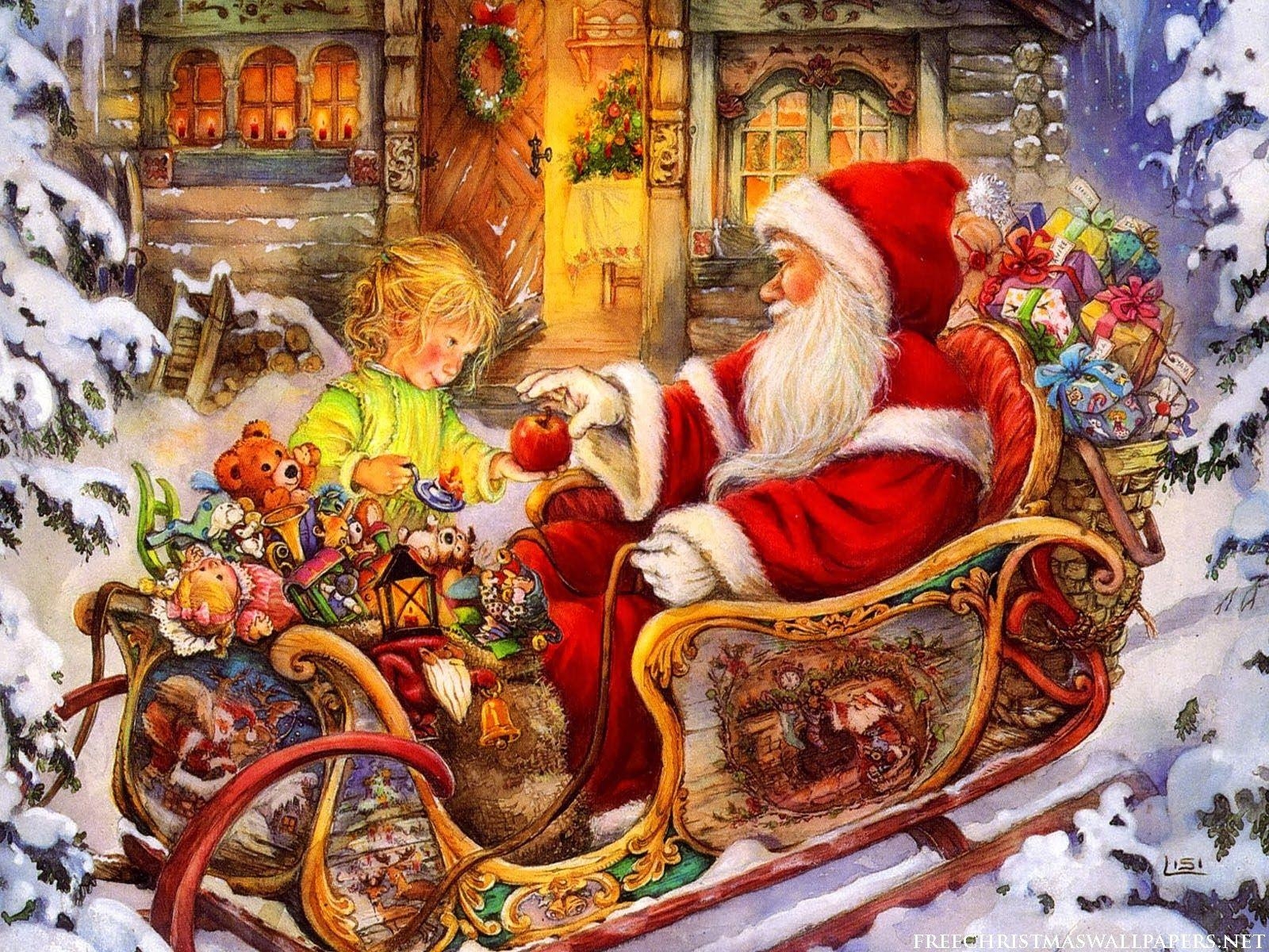 1600x1200 Santa Claus Wallpaper Searchable Christmas Gifts Happy, Desktop