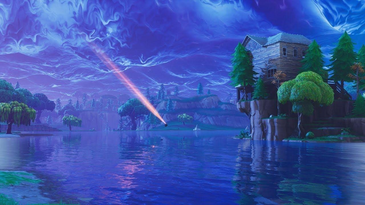 1280x720 Fortnite with Meteors Background, Desktop