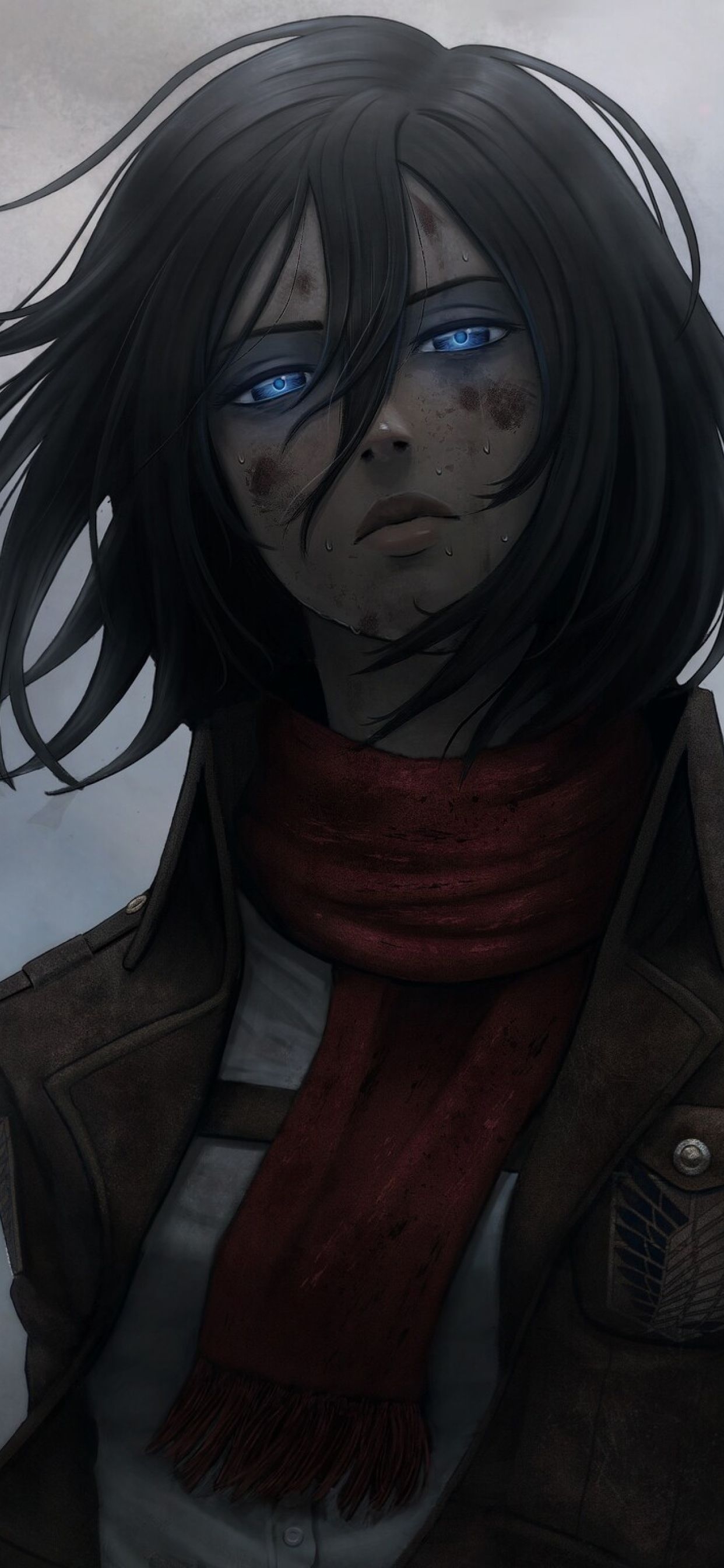 1250x2690 Mikasa Ackerman iPhone XS MAX Wallpaper, HD Anime 4K, Phone