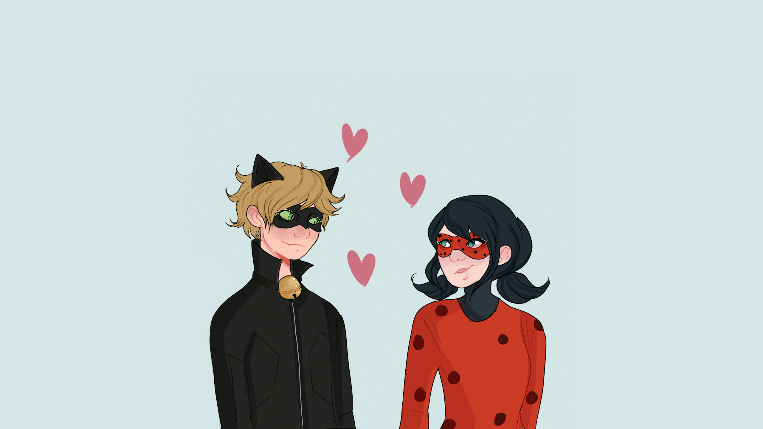 2560x1440 Ladybug & Cat Noir Wallpaper edit, by. It All In Grey, Desktop