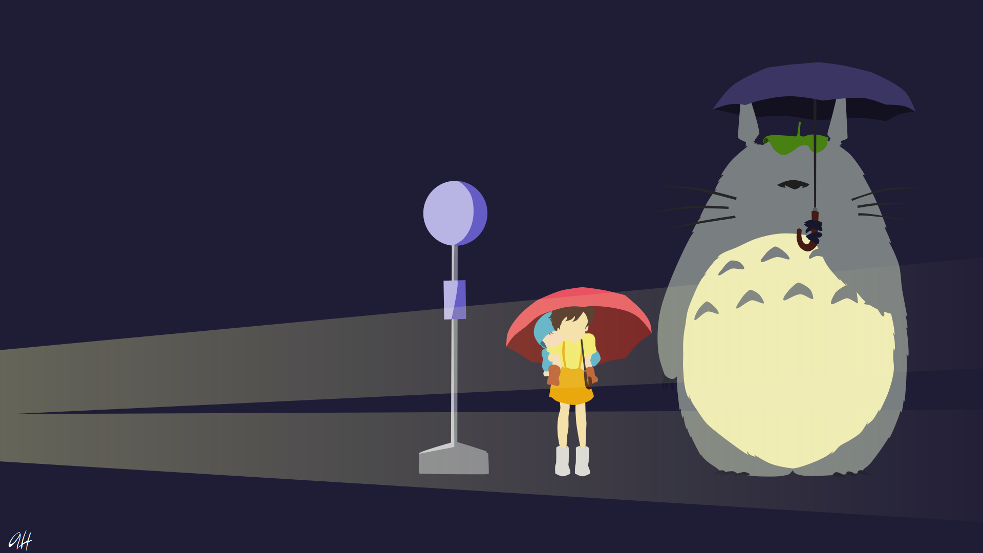 1920x1080  Anime, Minimalist, My Neighbor Totoro Gallery HD Wallpaper, Desktop