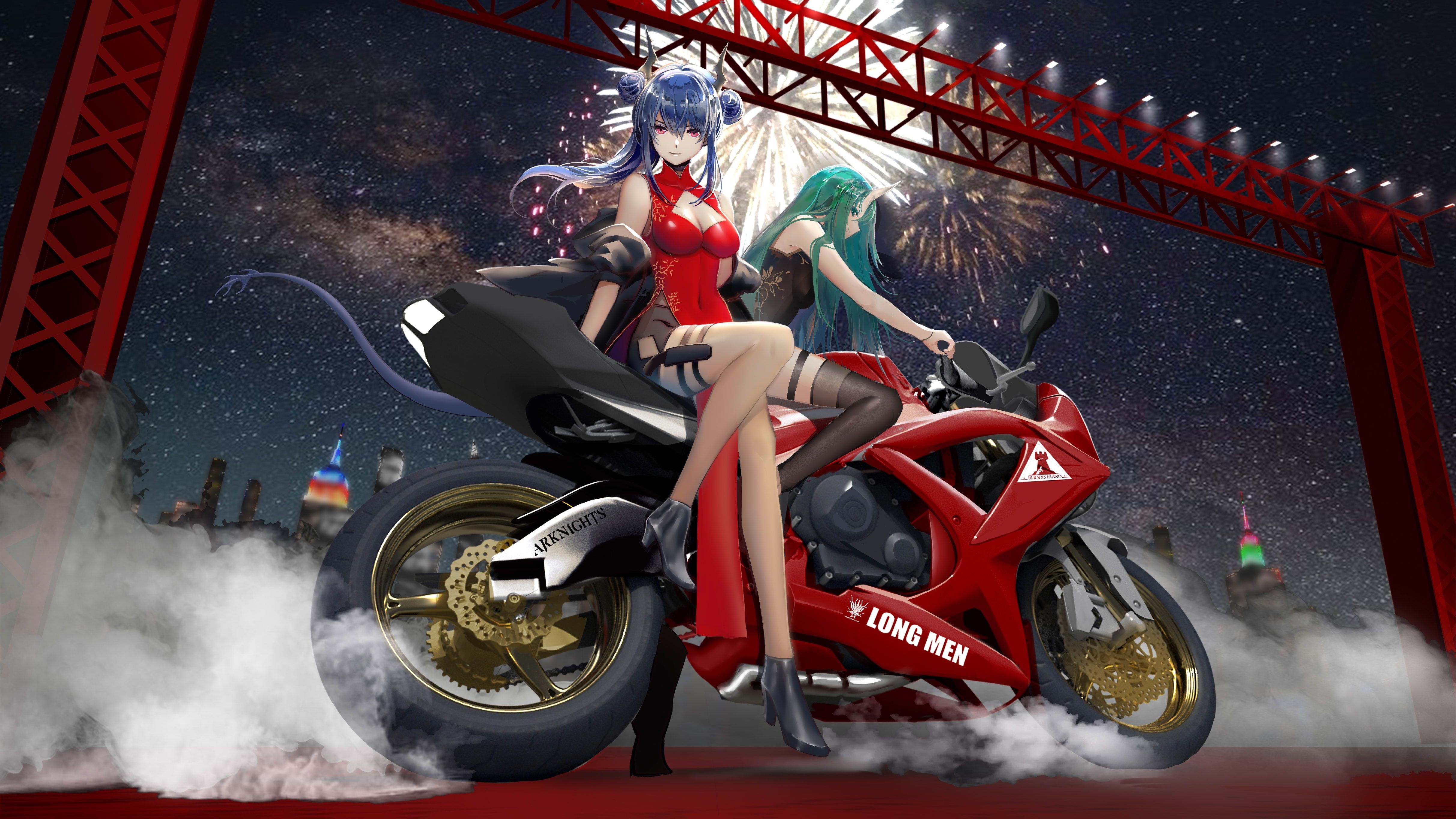 4850x2730 Anime Girls Bike Ride Evening 5k, HD.hdqwalls.com, Desktop