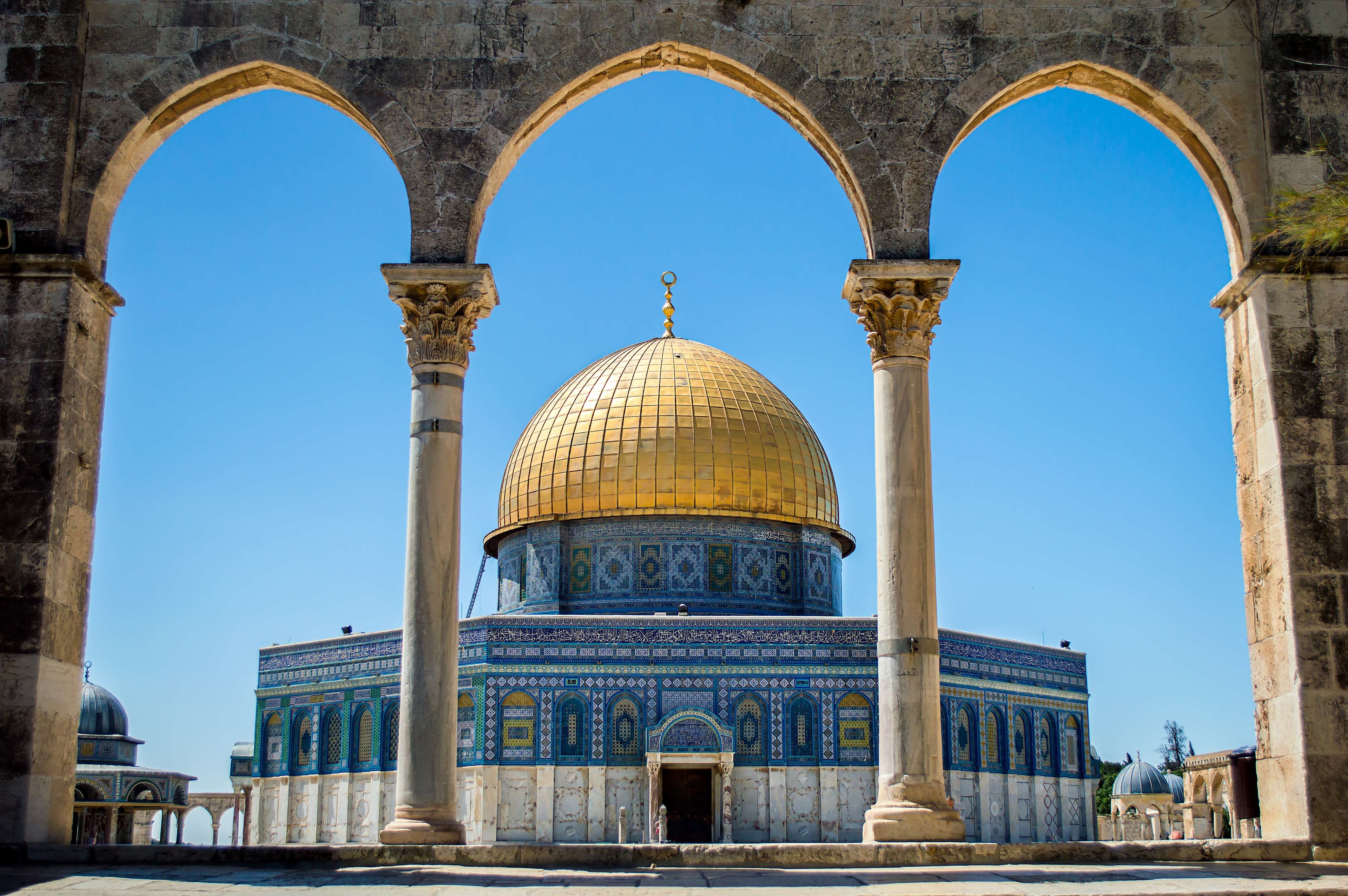 3840x2560 aqsa, dome of the rock on the temple, jerusalem 4k wallpaper, Desktop