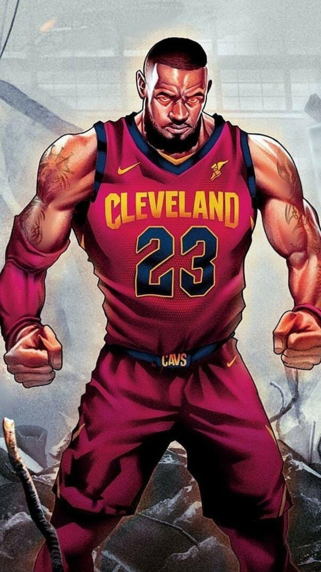 1080x1920 LeBron James Cartoon Wallpaper Free LeBron James Cartoon Background, Phone