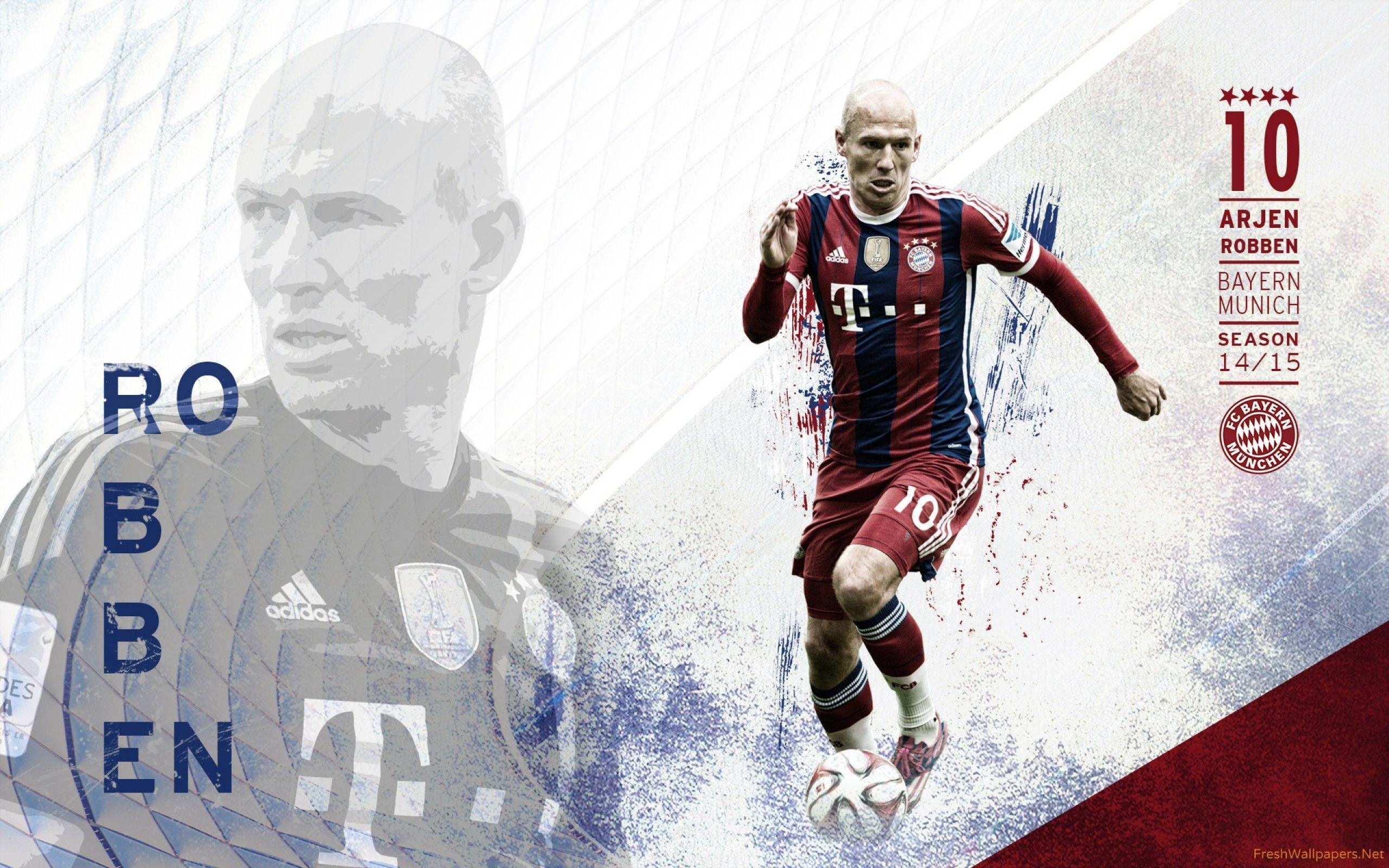 2560x1600 Arjen Robben 2015 FC Bayern Munich wallpaper, Desktop