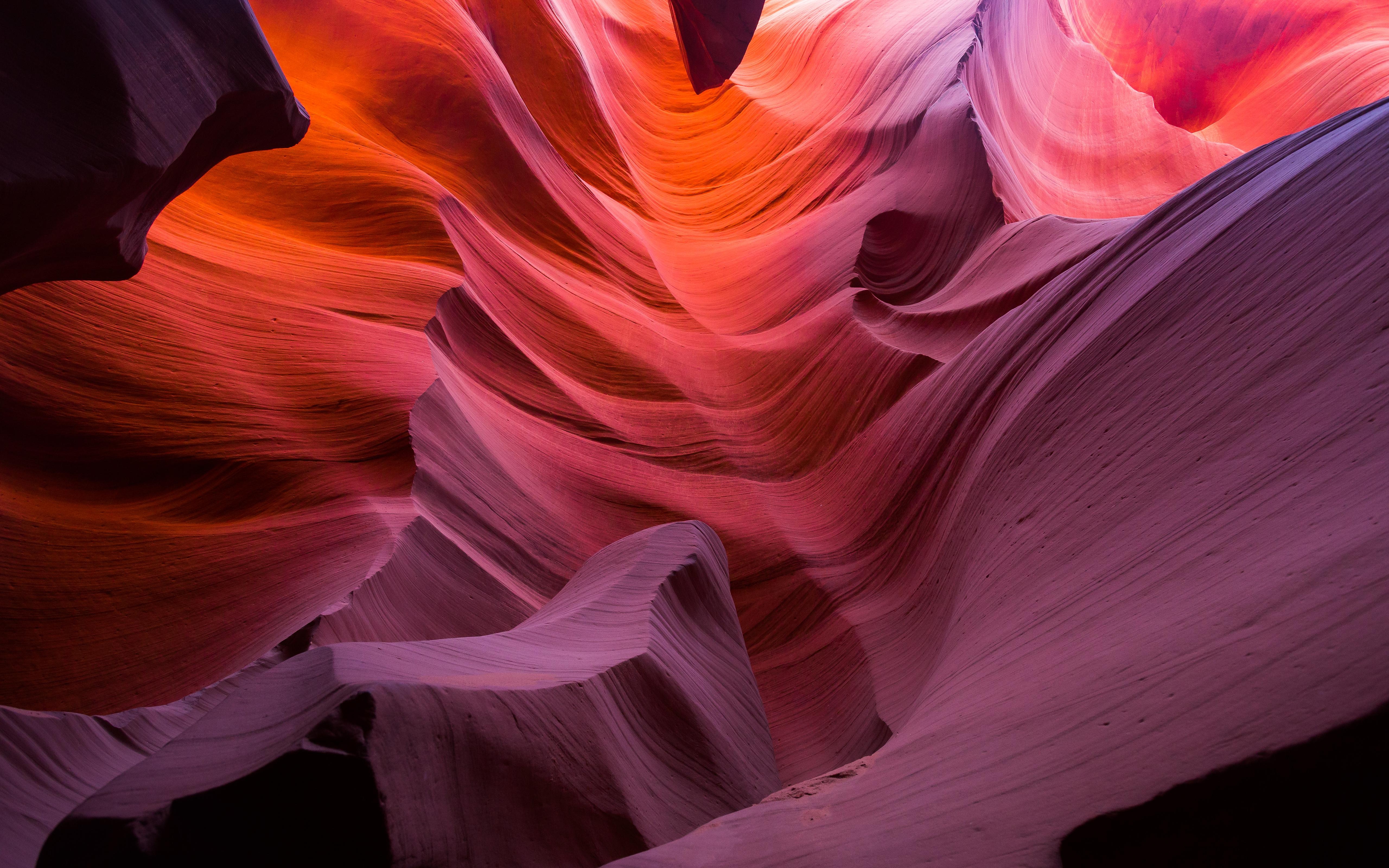 5120x3200 Wallpaper Lower Antelope Canyon, Arizona, 5K, Nature, Desktop