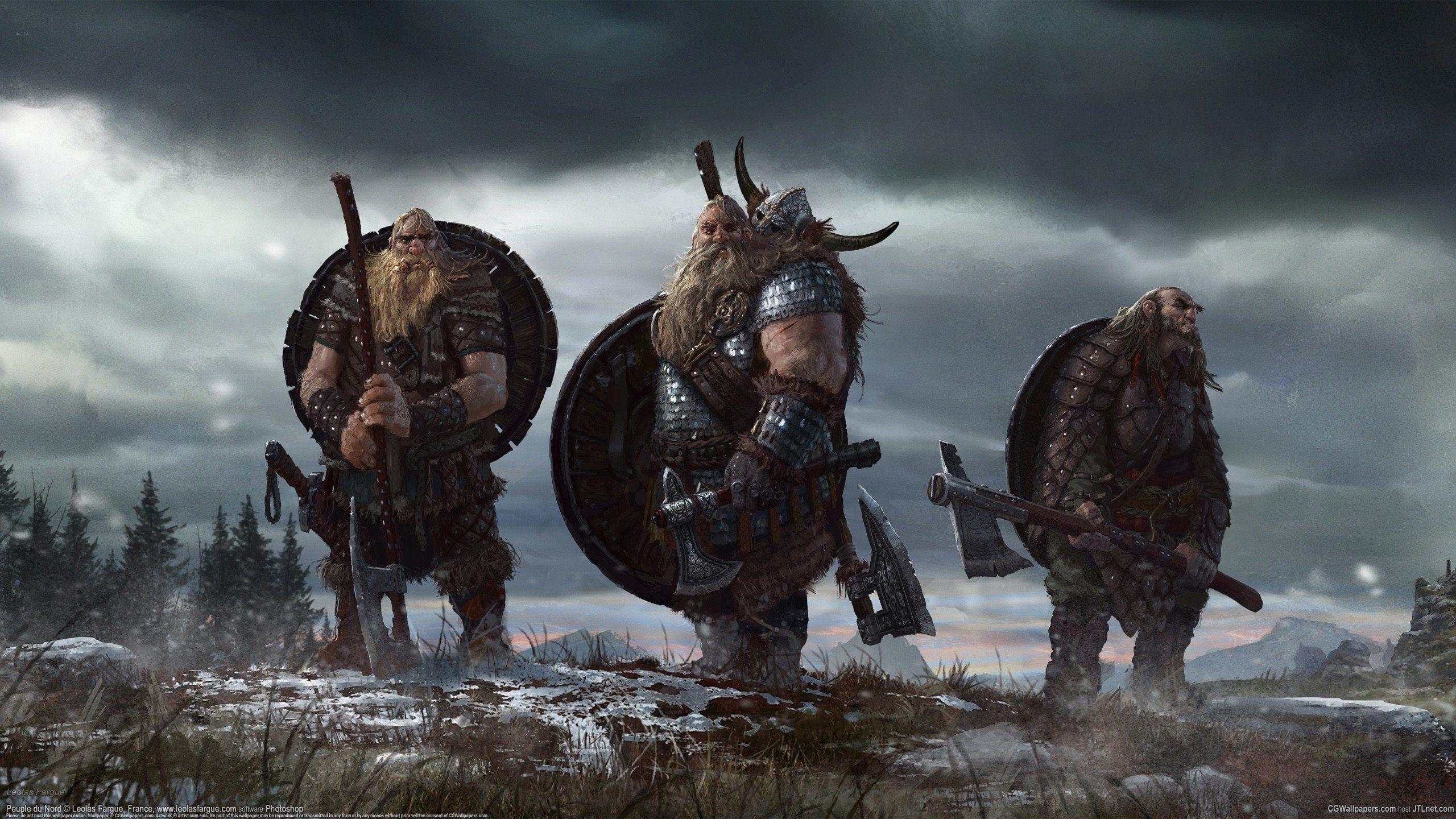 2560x1440 Viking Warriors Wallpaper, Desktop