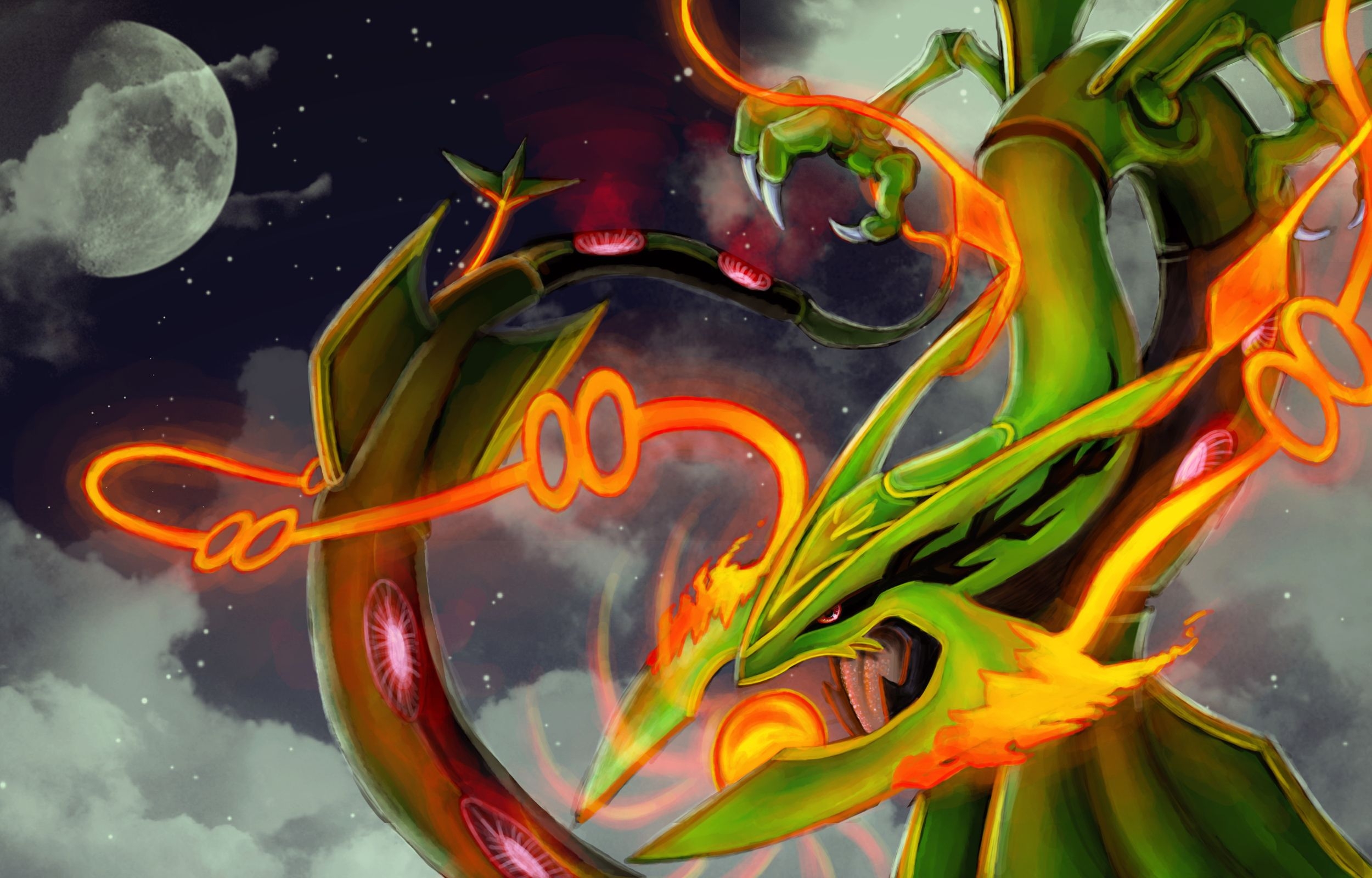 2500x1600 Mega rayquaza, Pokemon fan art, Pokemon, Desktop