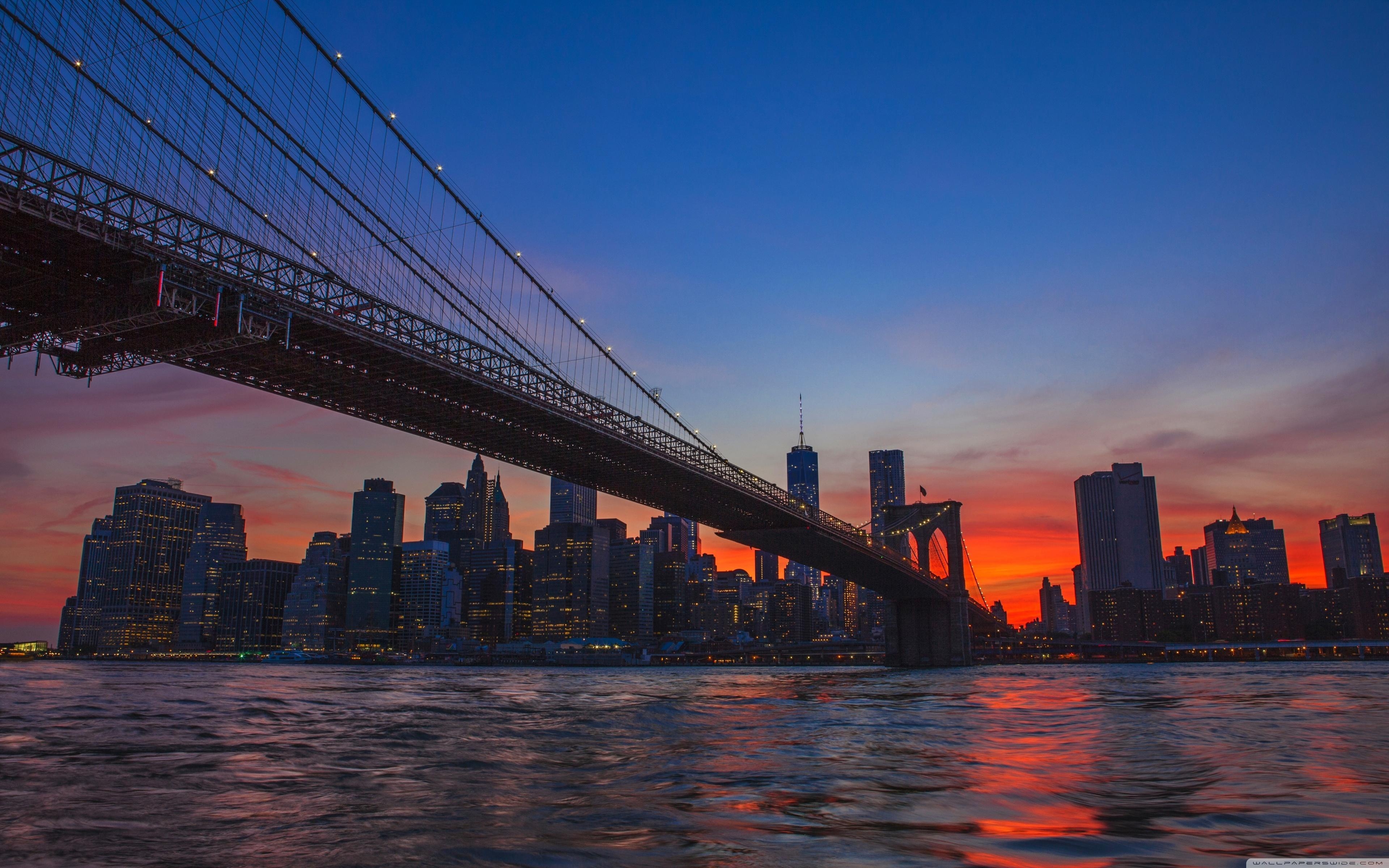 3840x2400 New York City, Brooklyn Bridge View ❤ 4K HD Desktop Wallpaper, Desktop