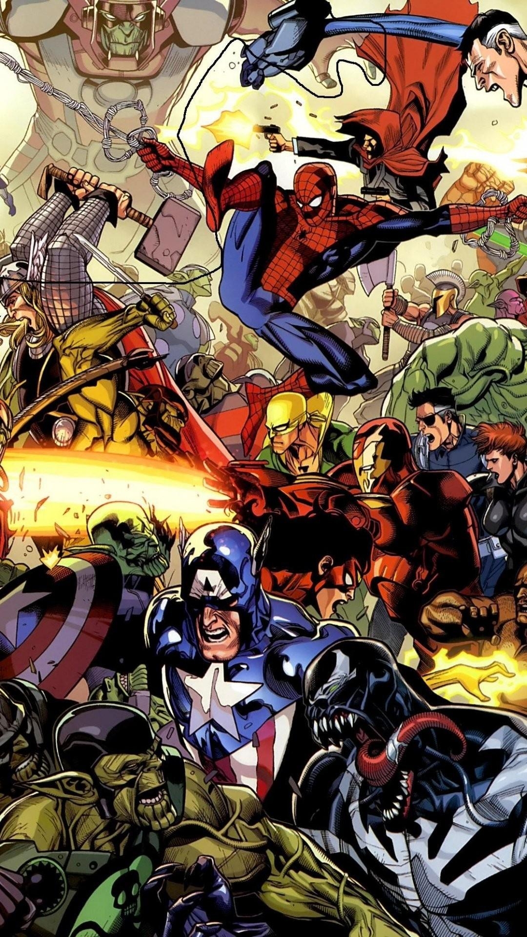 1080x1920 Marvel iPhone Wallpaper, Phone