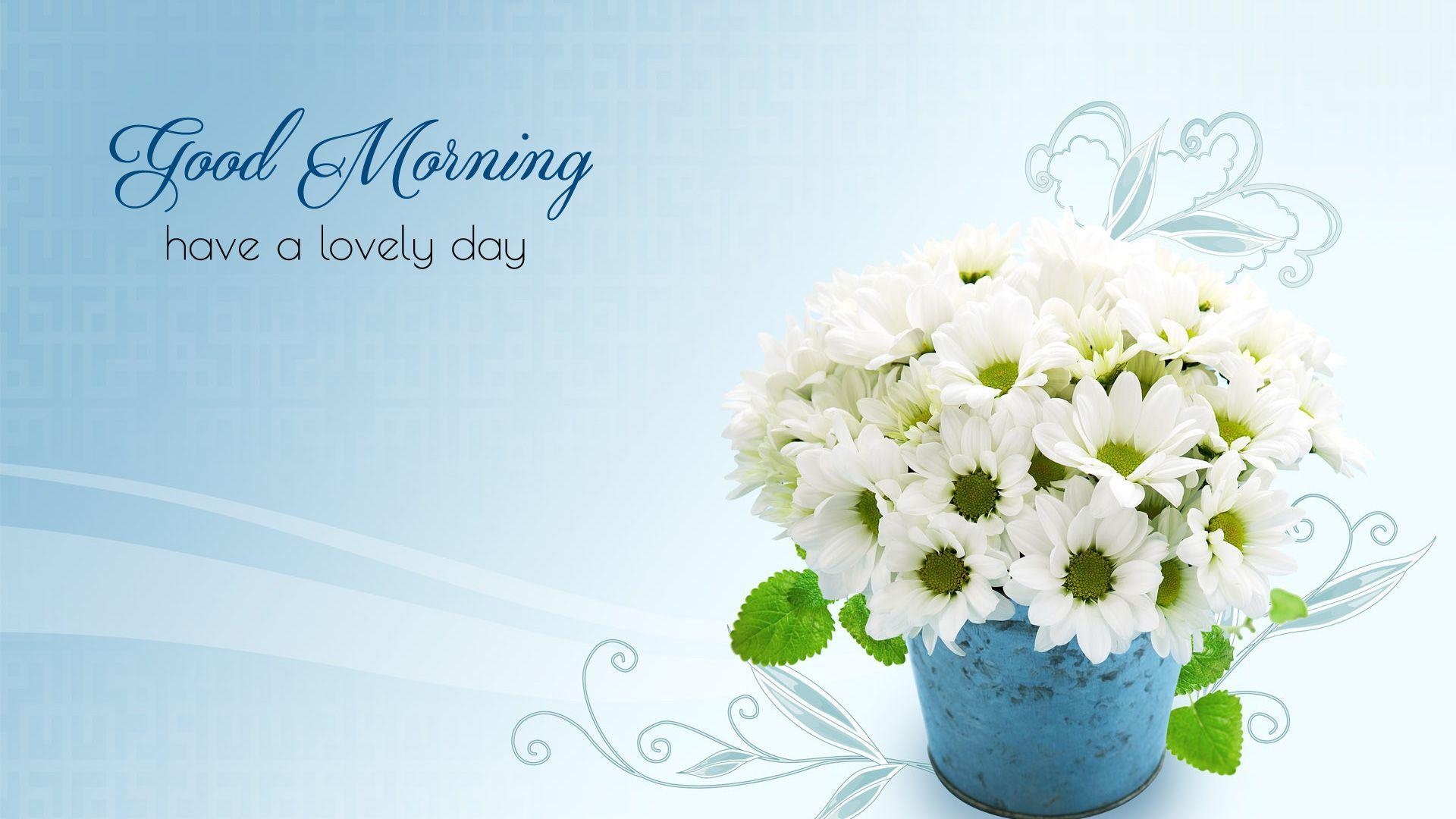 1920x1080 Good Morning Wallpaper with Flowers, Full HD  GM Image, Desktop