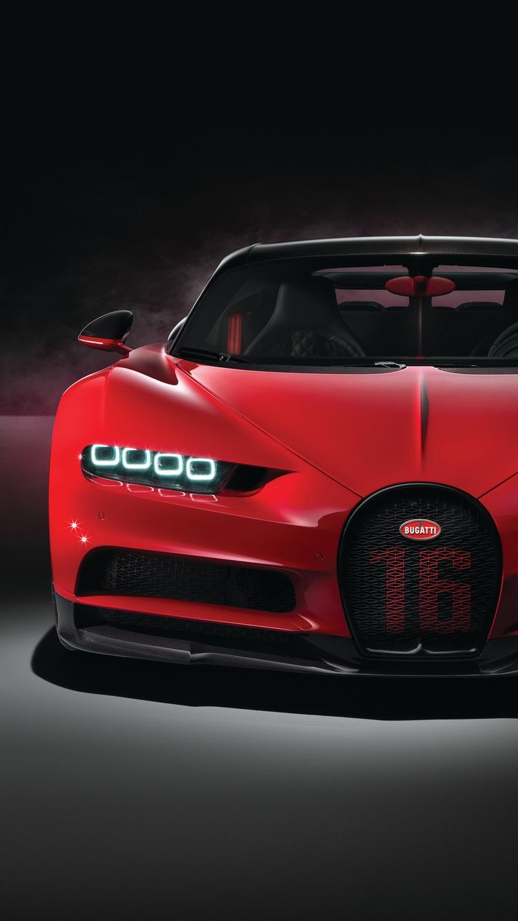 750x1340 Red Bugatti Chiron Sport 2018 4k iPhone iPhone, Phone