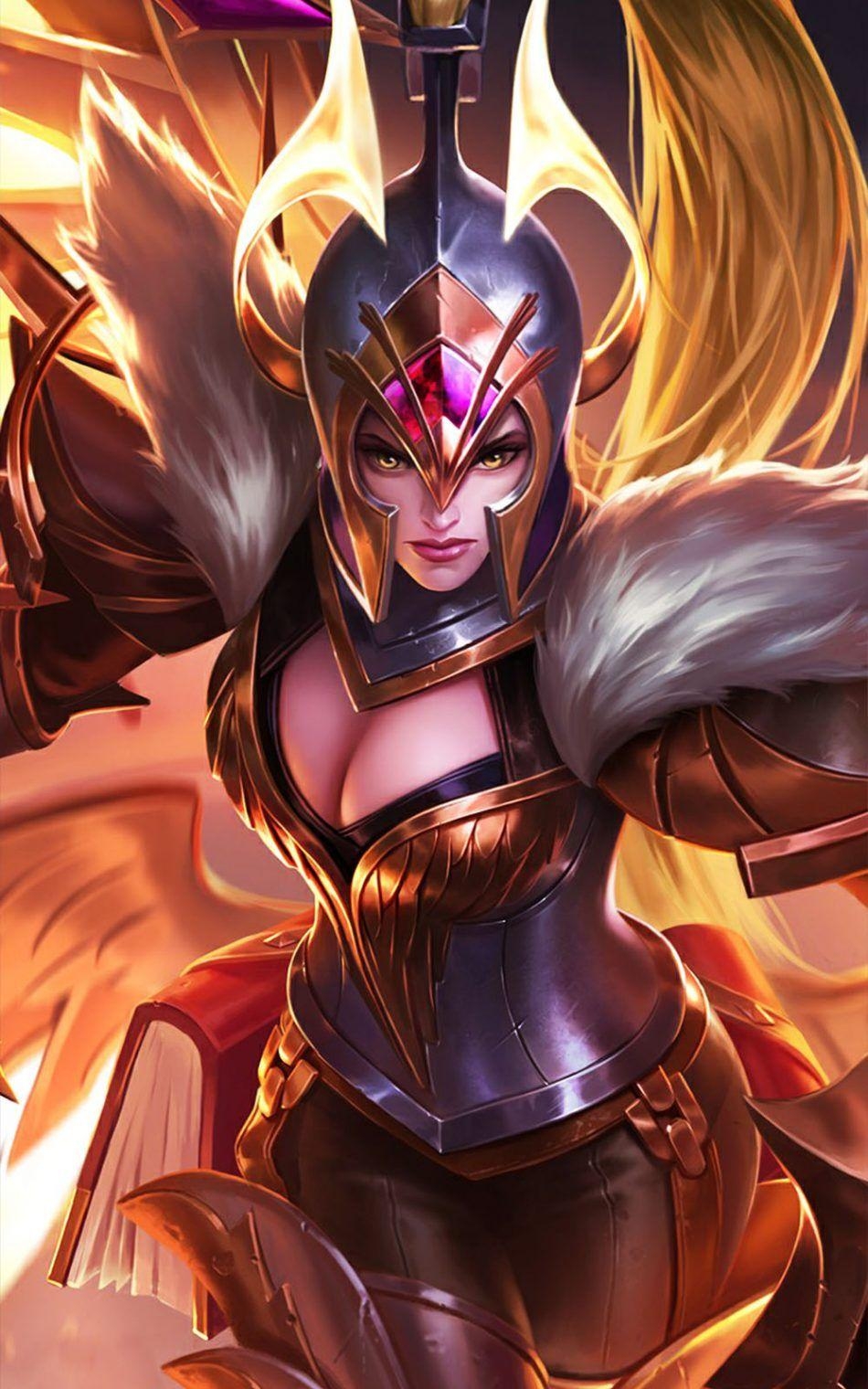 950x1520 War Angel Freya Mobile Legends. Mobile legend wallpaper, Phone