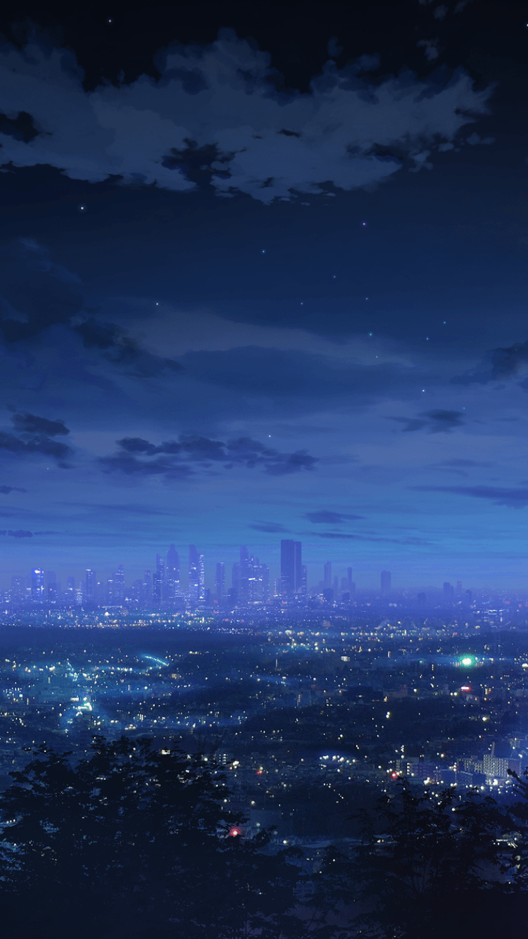 750x1340 Anime Scenery iPhone Wallpaper.Anime City, Phone