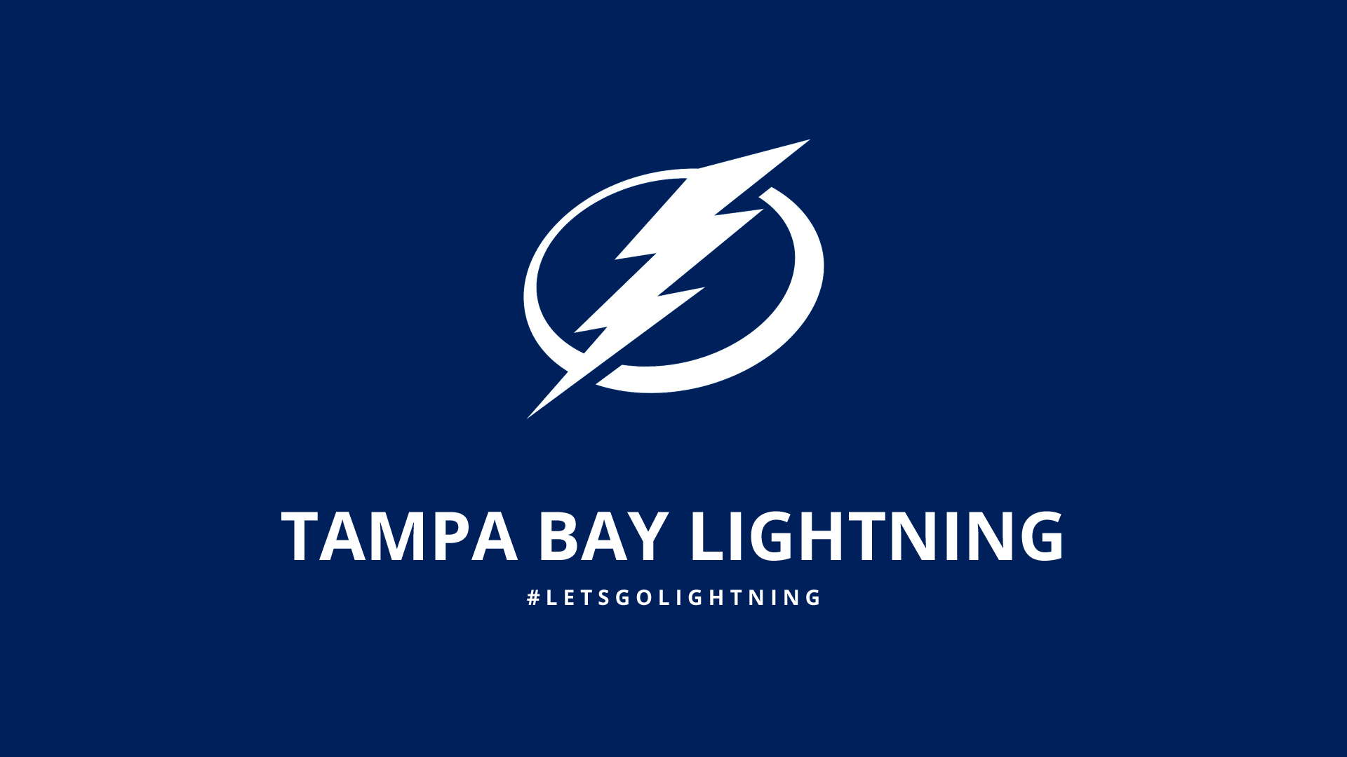 1920x1080 Minimalist Tampa Bay Lightning wallpaper, Desktop