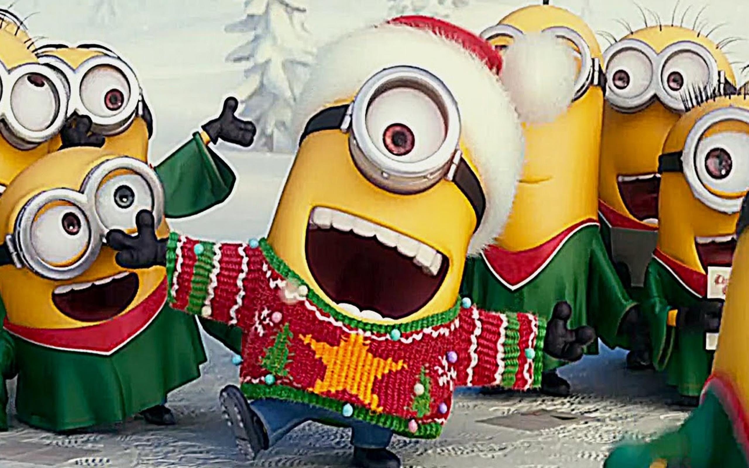 2560x1600 Christmas Minions Wallpaper, Desktop