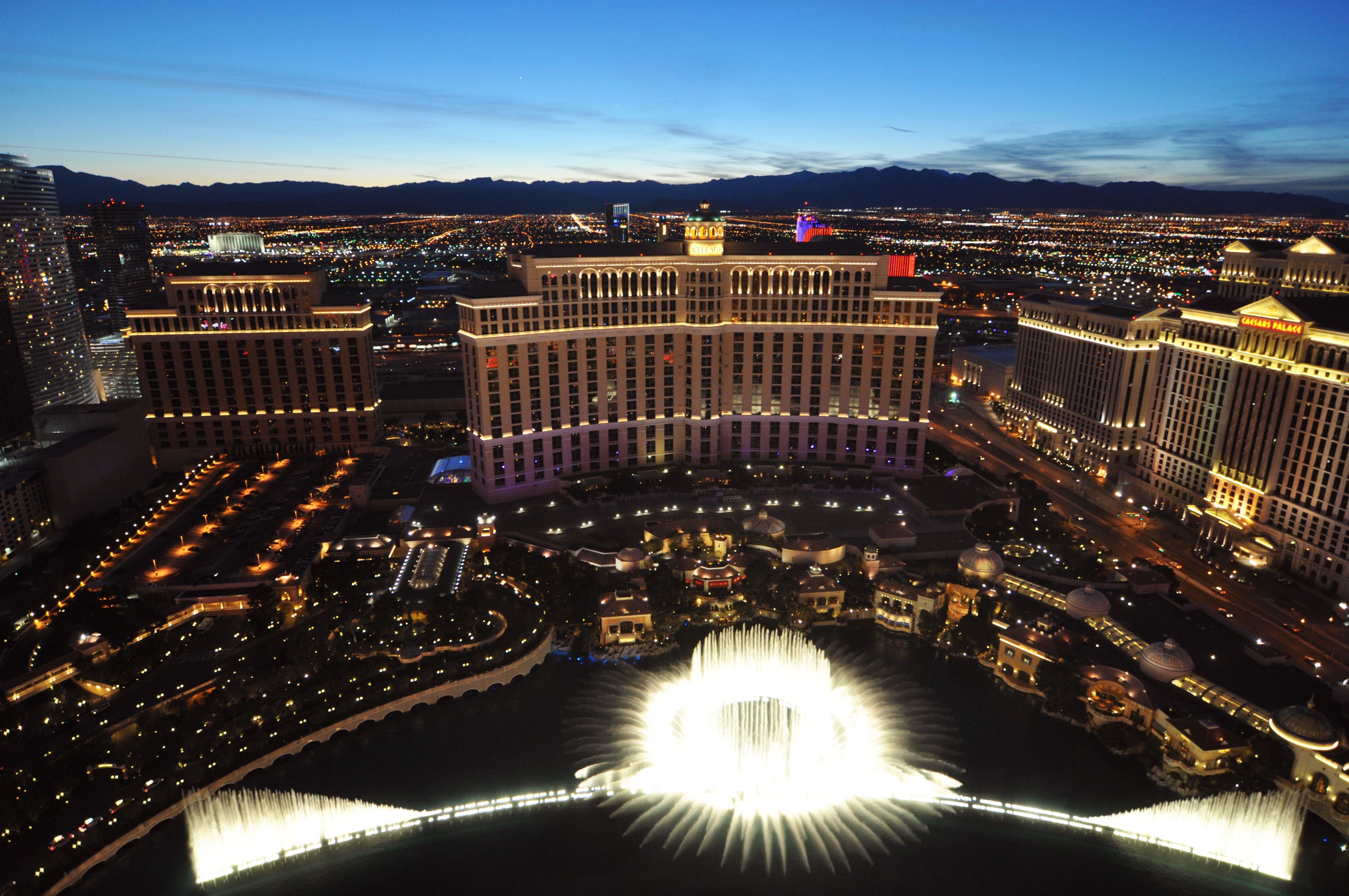 4290x2850 Bellagio Hotel Fountains Wallpaper, Desktop