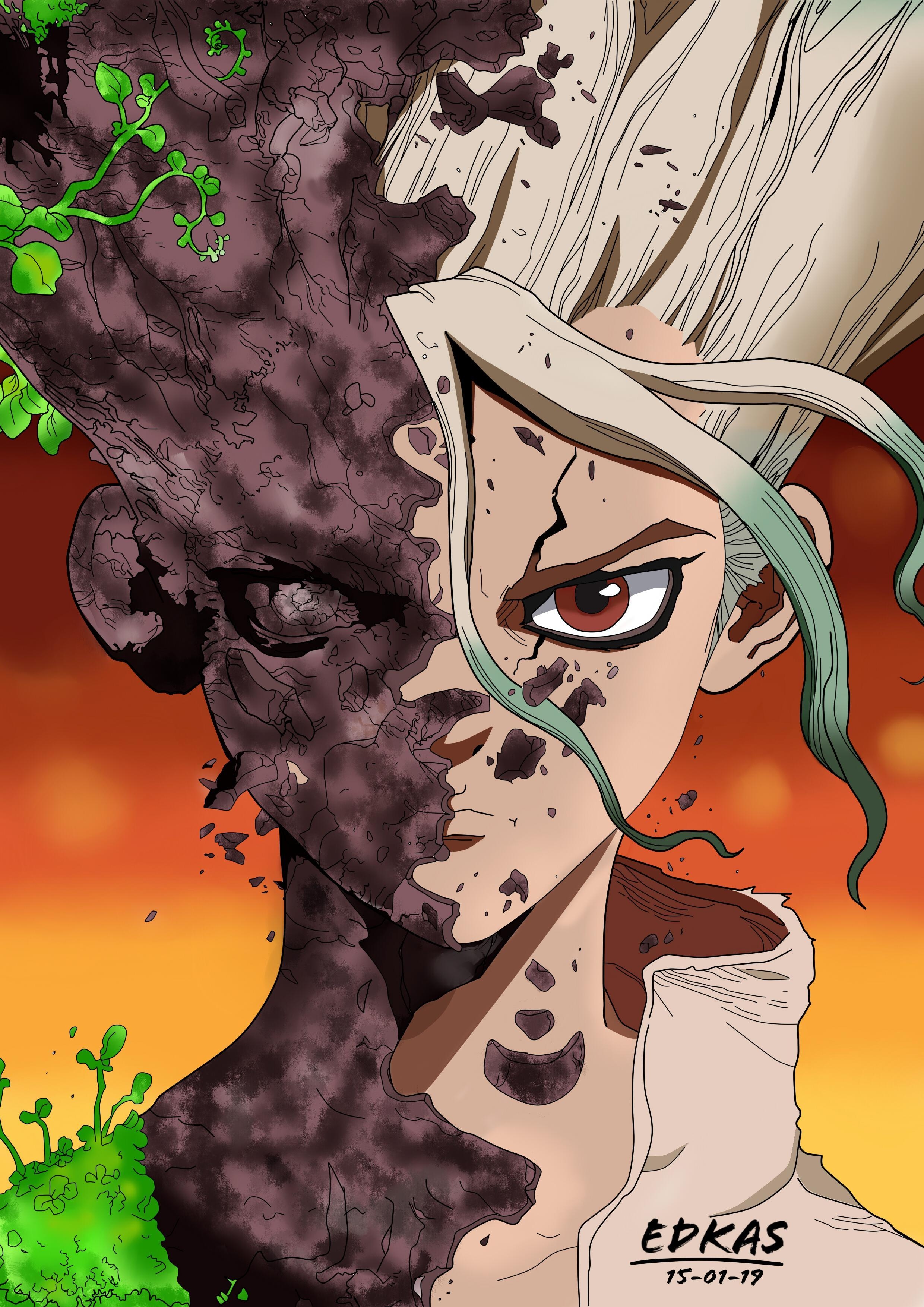 2480x3510 Dr. STONE Anime Image Board, Phone