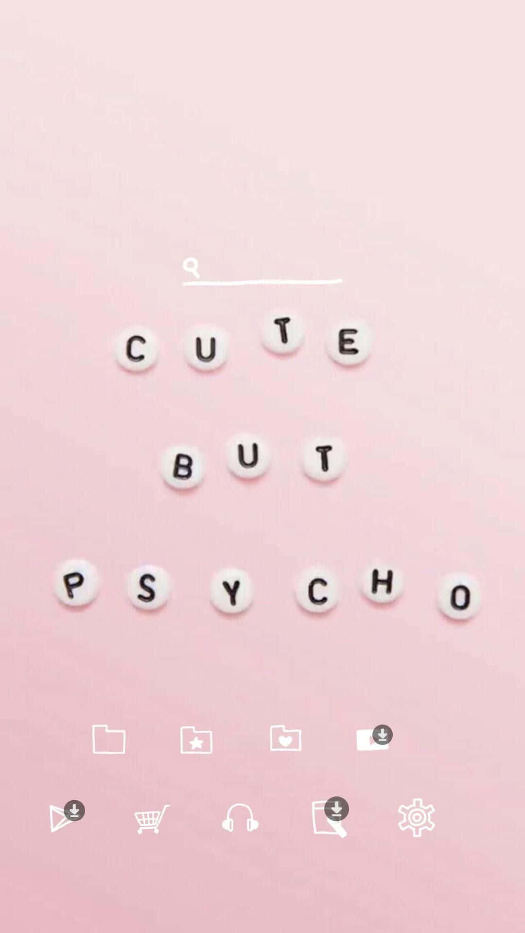 1080x1920 Download Cute But Psycho Pink Aesthetic iPhone Wallpaper, Phone