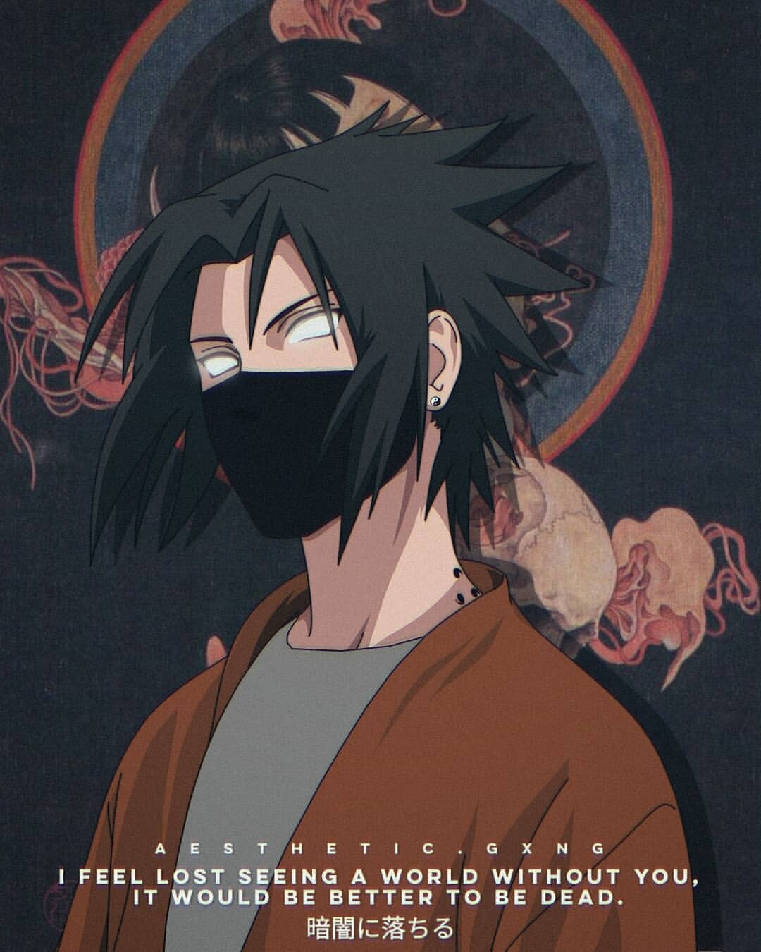 1080x1350 Sasuke Aesthetic Wallpaper, Phone