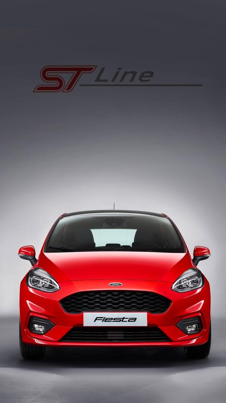 750x1340 Universal Phone Wallpaper/ Background Race Red Fiesta ST Line, Phone