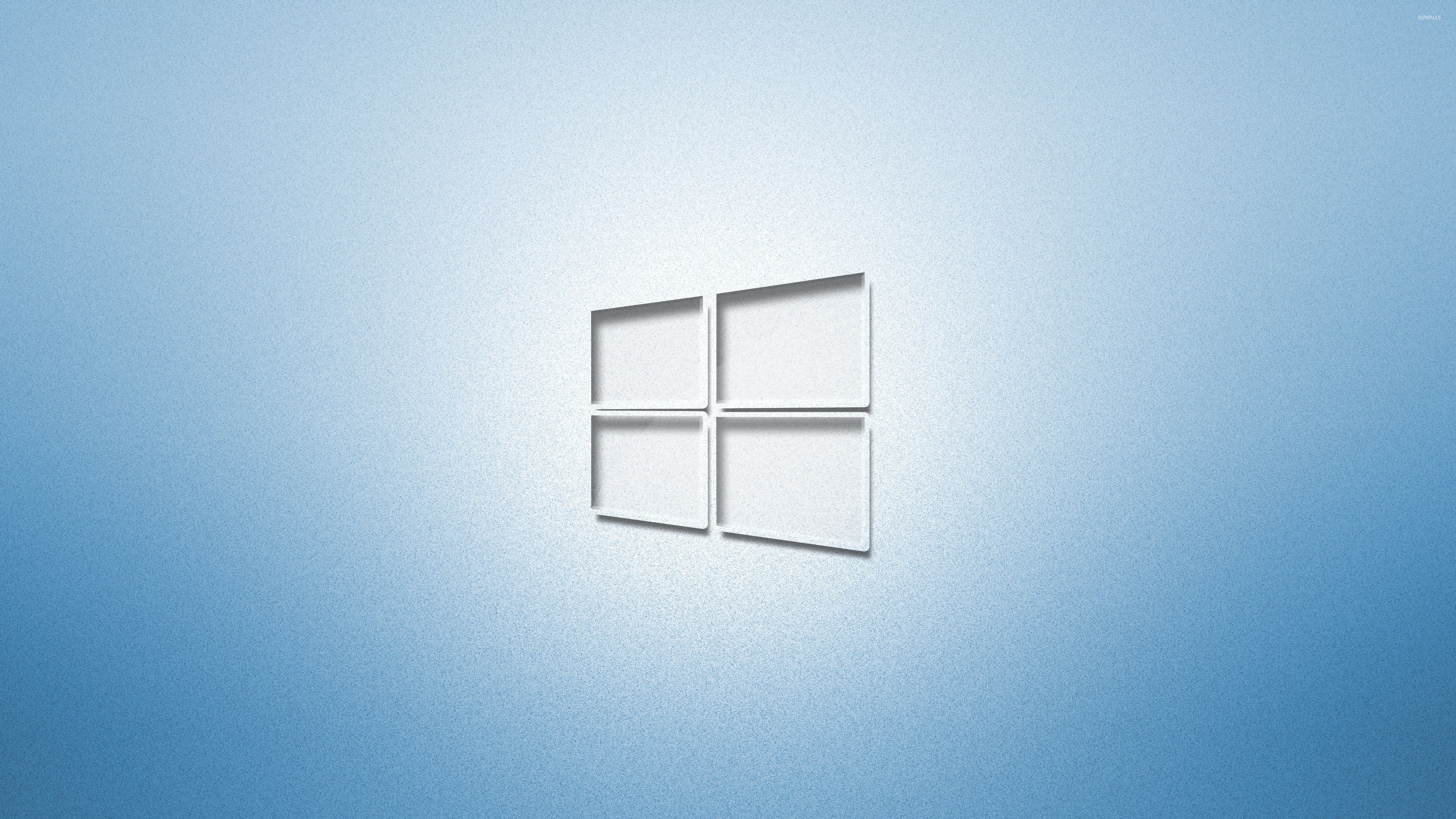 3840x2160 Glass Windows 10 on light blue wallpaper wallpaper, Desktop