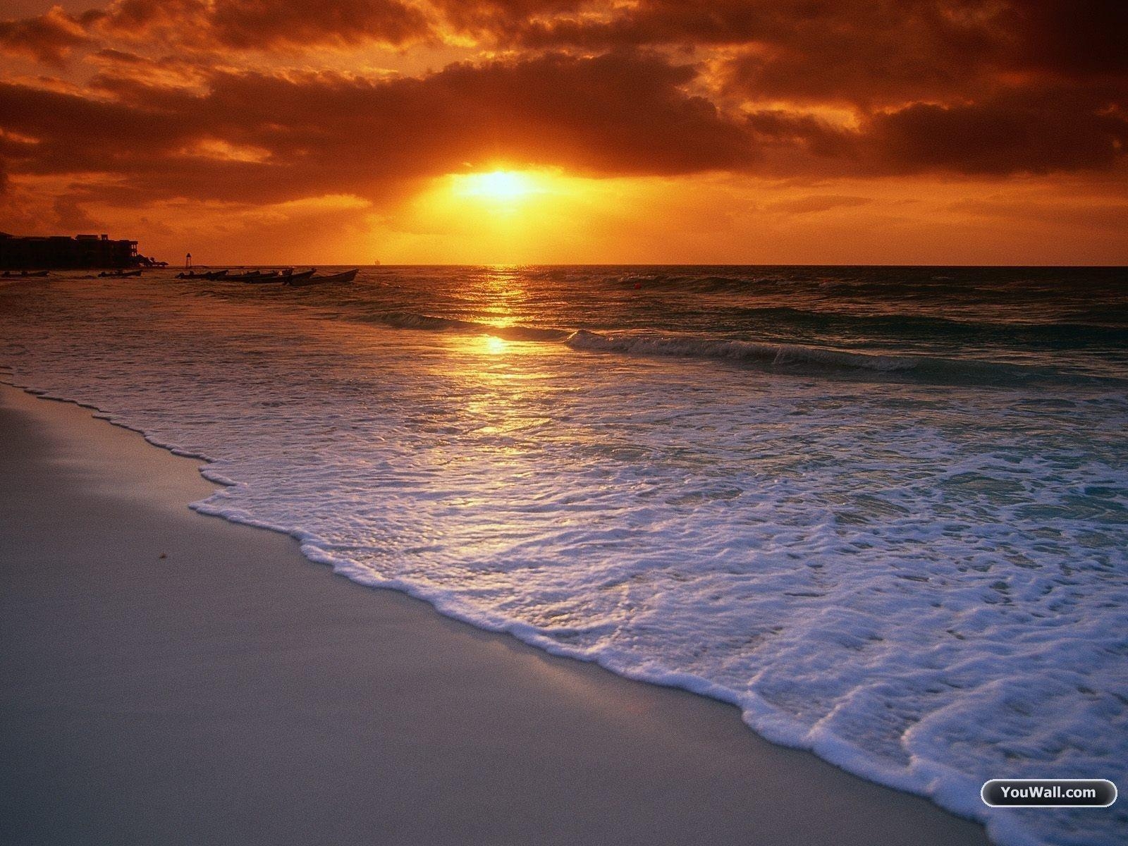 1600x1200 Beach Sunset HD Wallpaper. fbpapa, Desktop