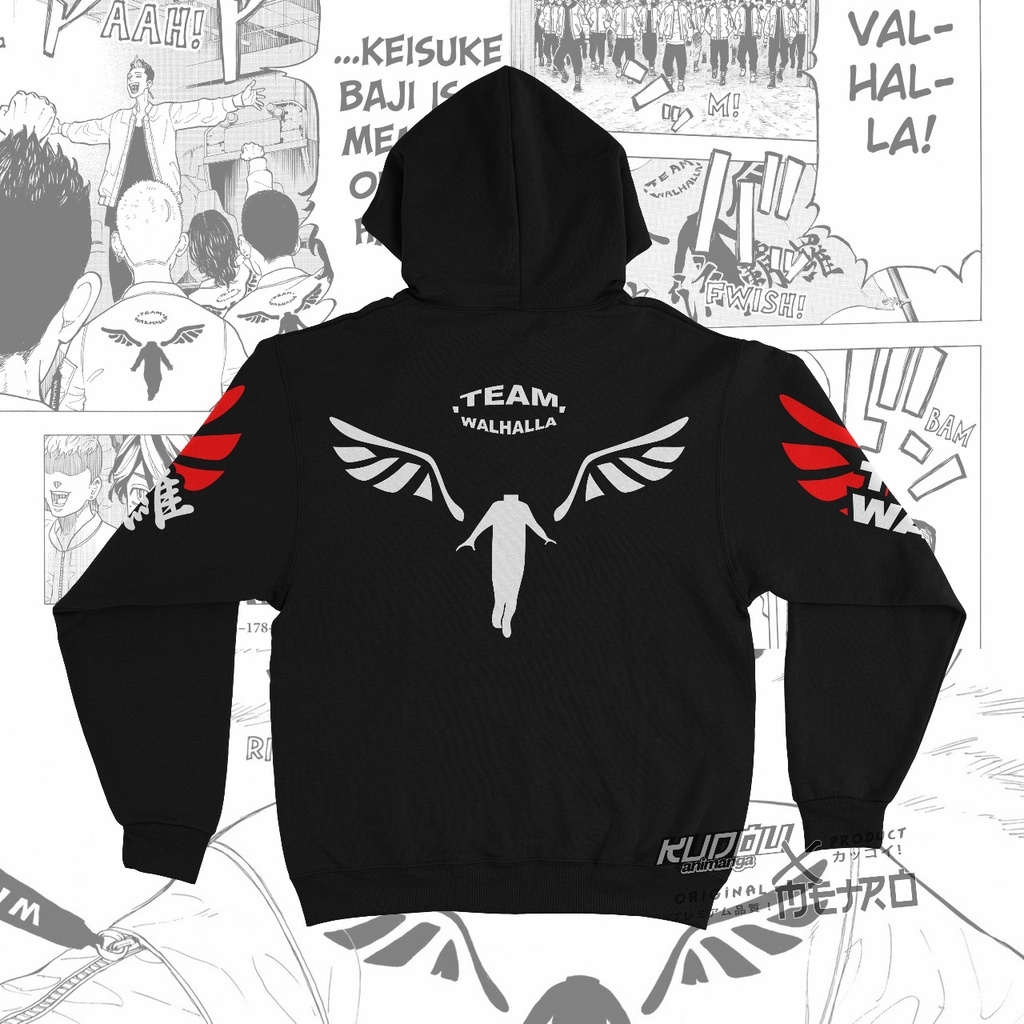 1030x1030 Hoodie Team Valhalla Tokyo Manji Anime Tokyo Revengers Manga Premium Unisex, Phone