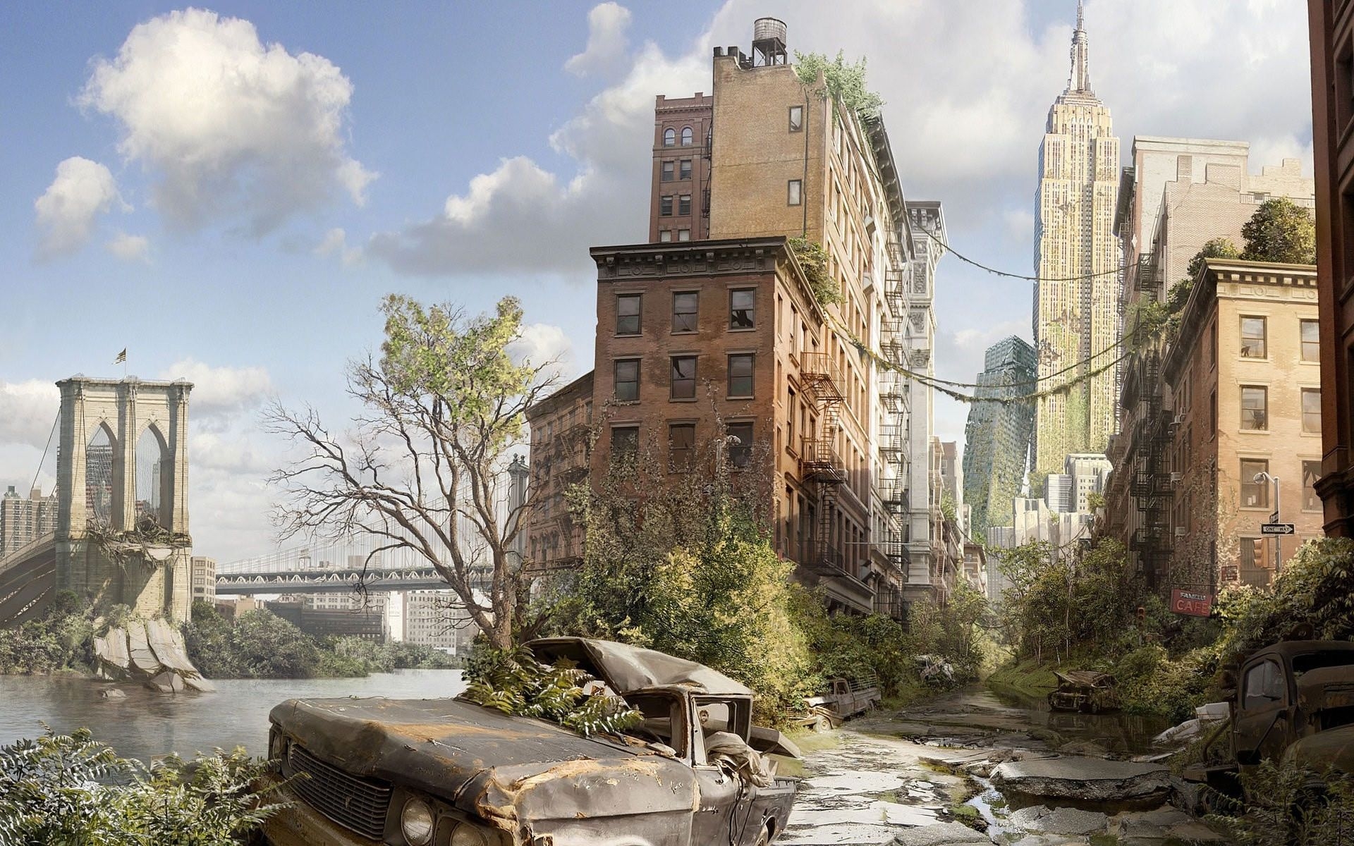 1920x1200 Daily Wallpaper: Post Apocalyptic New York. I Like To Waste My Time, Desktop