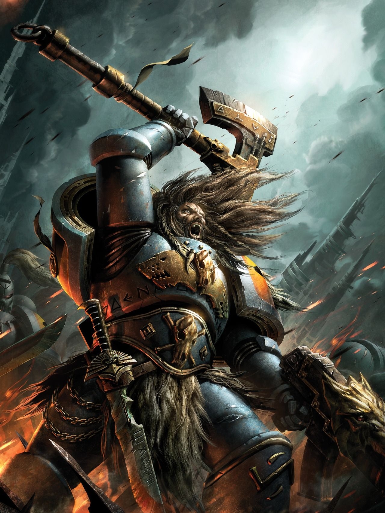 1280x1710 Warhammer 40K Database. Space wolves, Space marine art, Warhammer 40k space wolves, Phone