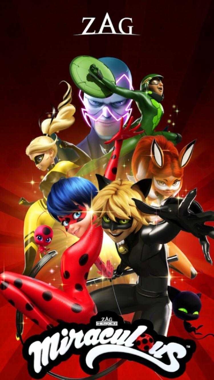 750x1340 Miraculous Ladybug Wallpaper, Phone